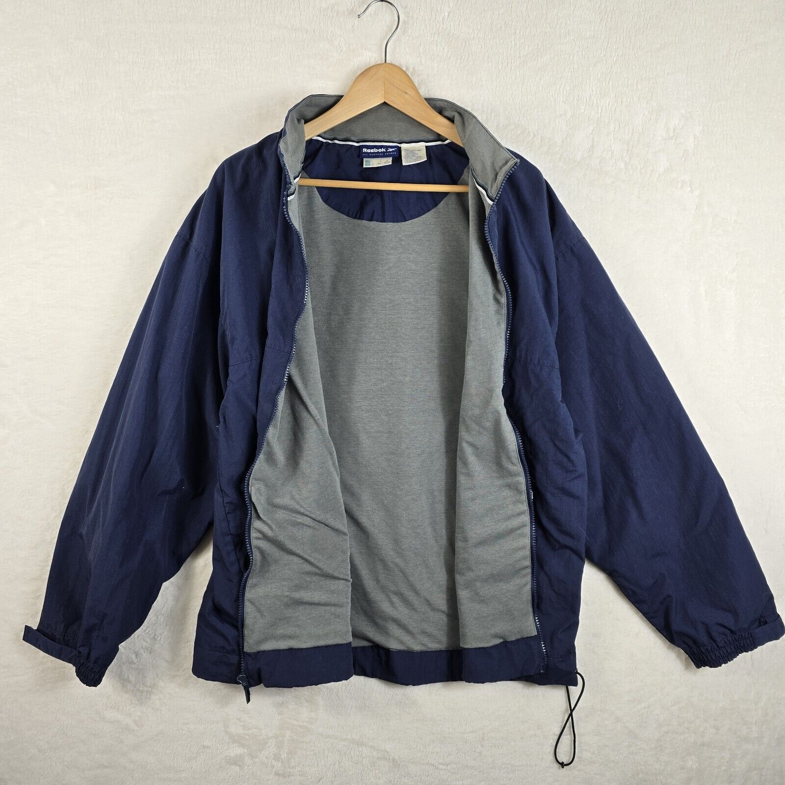 Reebok Vintage Reebok Windbreaker Jacket Full Zip Mens Large Size US L / EU 52-54 / 3 - 6 Thumbnail