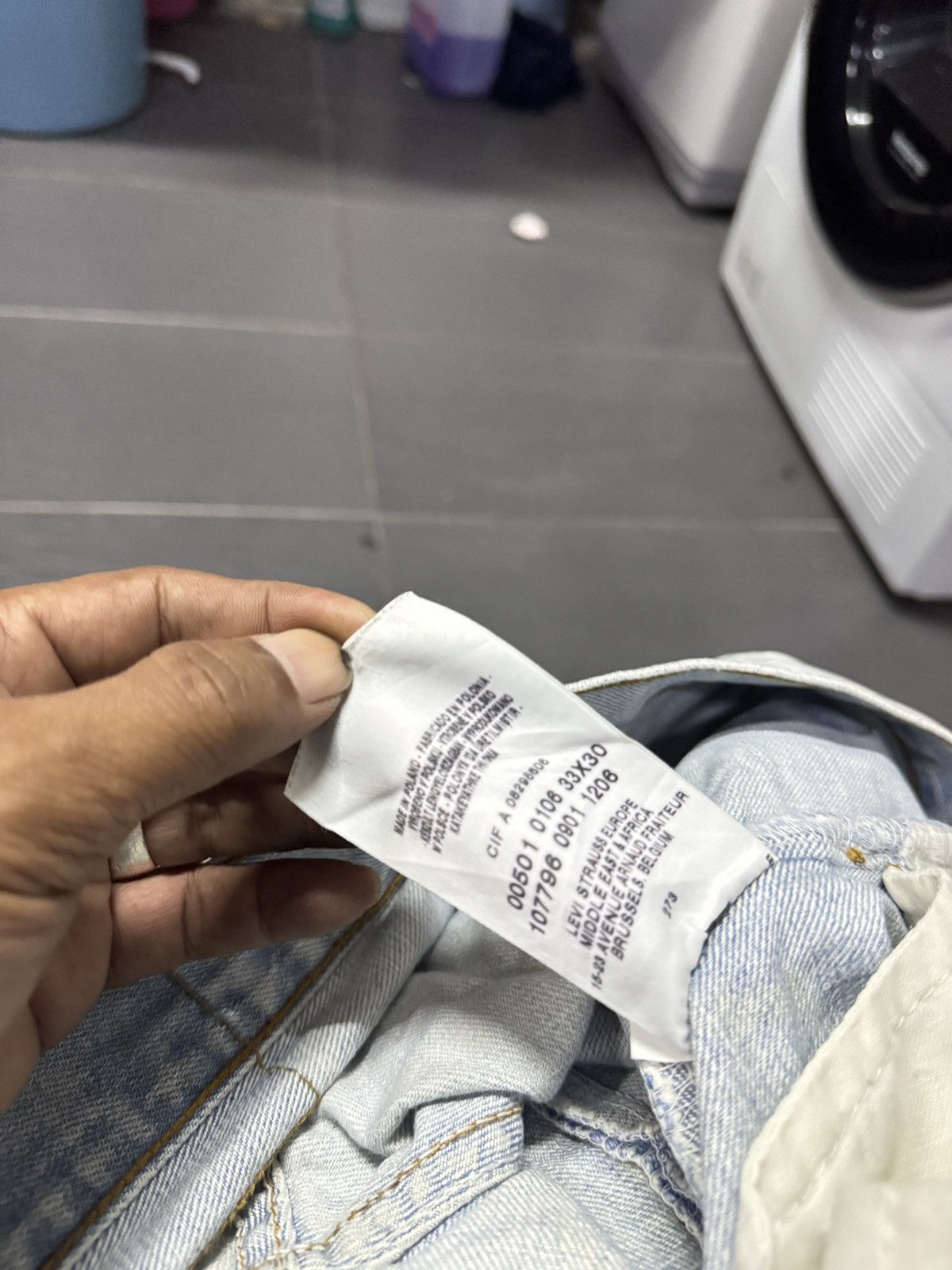 Levi's Made & Crafted Vintage Levis 501 x Sukajan Custom Ripped Jeans Size US 32 / EU 48 - 6 Thumbnail