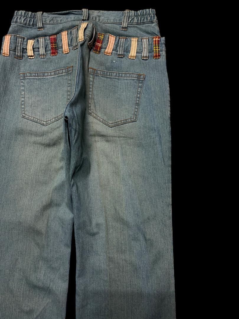Tornado Mart Sick Japanese Smile Land Double Waist Rusty Mudwash Baggy Size US 29 - 15 Thumbnail