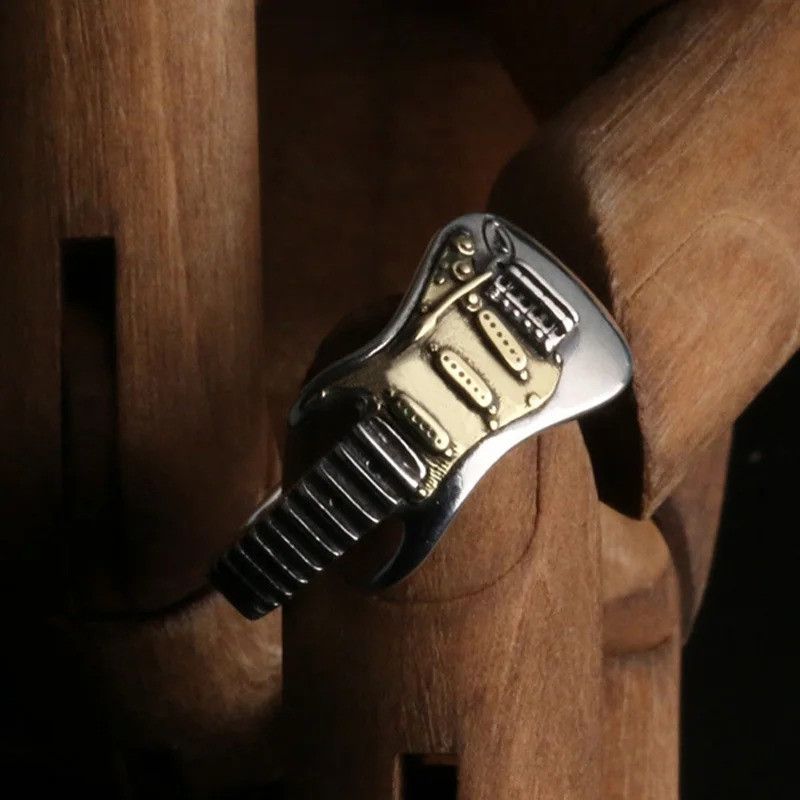 Other Retro Electric Guitar Ring Size ONE SIZE - 4 Thumbnail