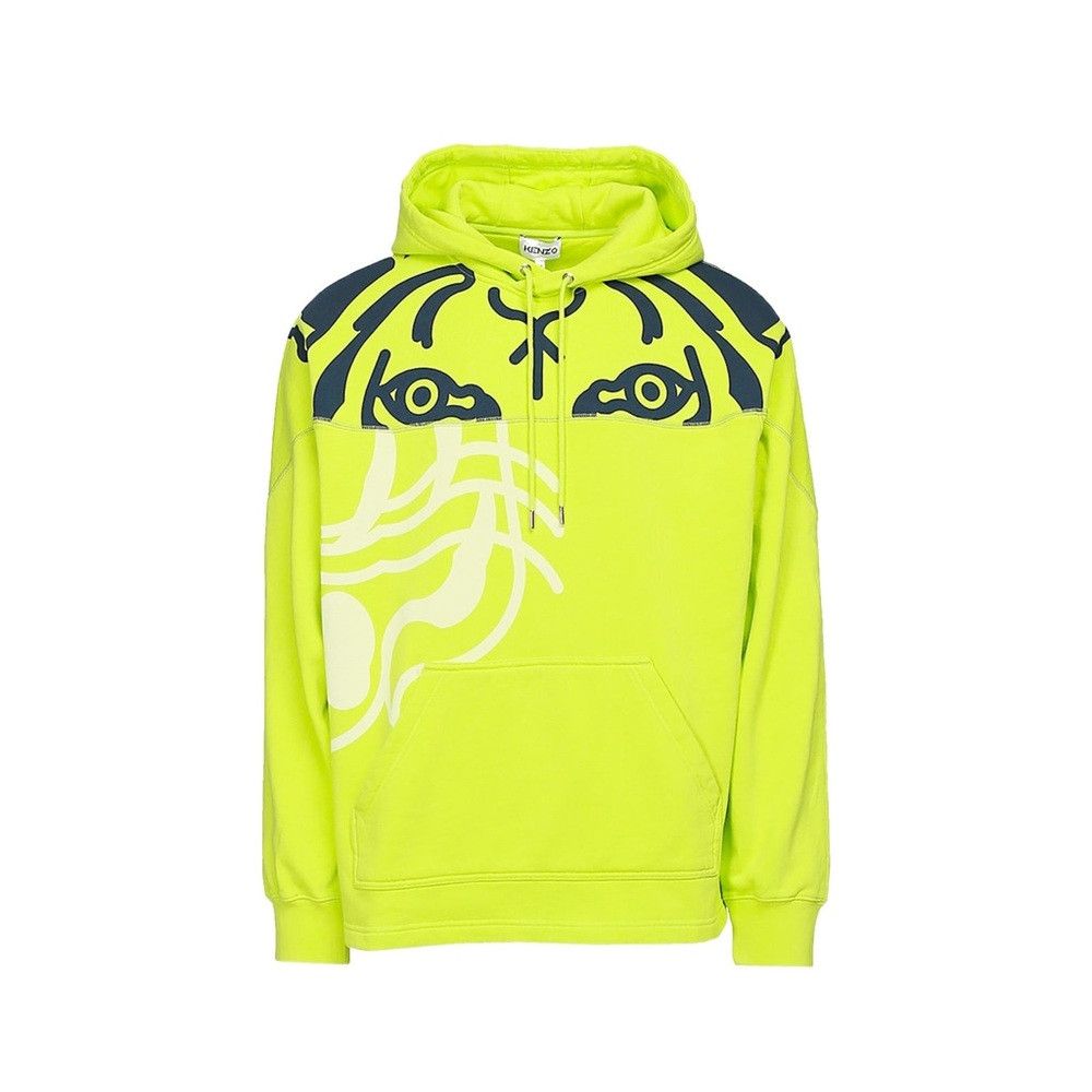 Kenzo Kenzo Paris K-TIGER Hooded Sweatshirt Green/Yellow Small Size US S / EU 44-46 / 1 - 2 Thumbnail