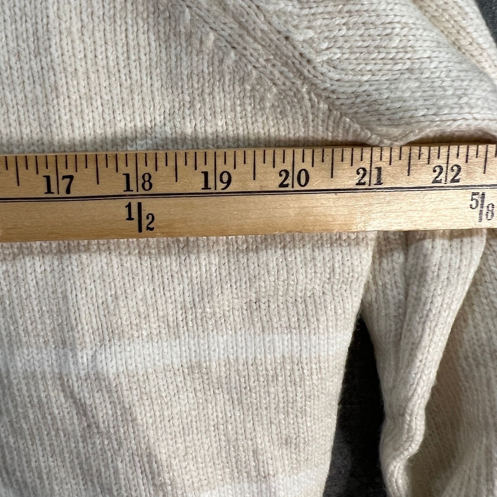 Other Candace Cameron Bure Boatneck Striped Sweater Oatmeal Heat Size XL / US 12-14 / IT 48-50 - 5 Thumbnail