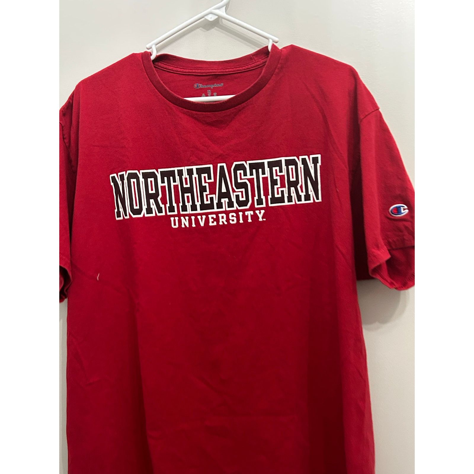 Champion Northeastern University Champion T-Shirt Red Men's XL Size US XL / EU 56 / 4 - 4 Thumbnail
