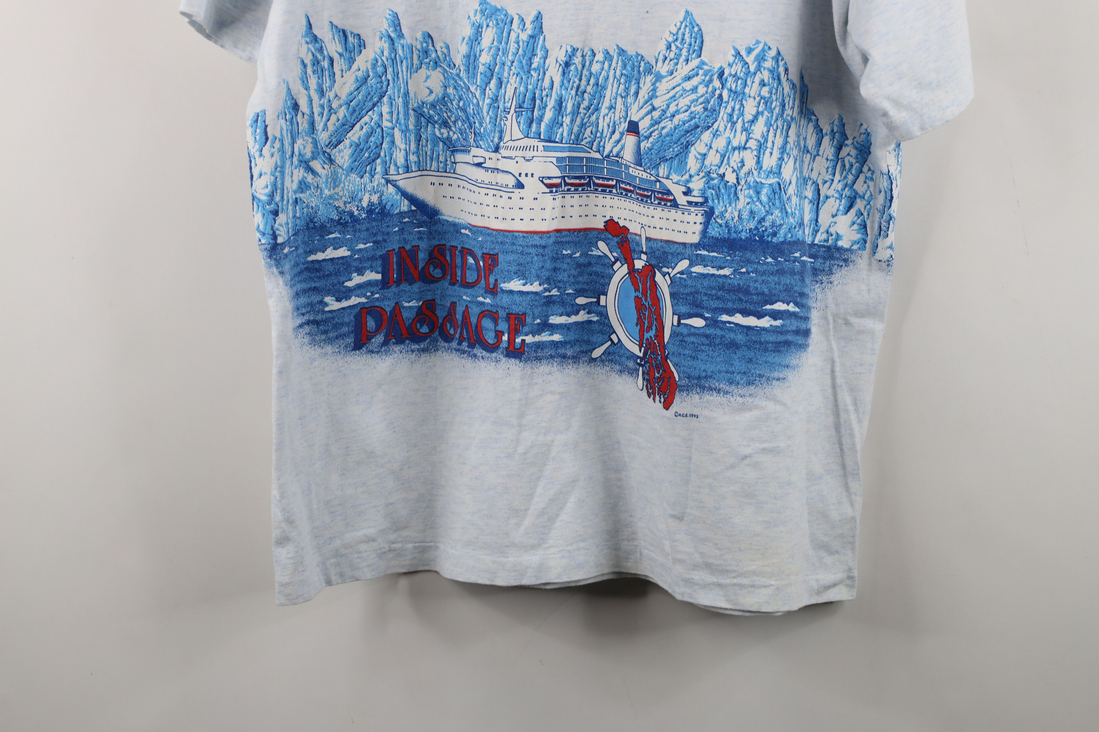 Vintage Vintage 90s Streetwear Print Alaska Cruise Ship T-Shirt USA Size US L / EU 52-54 / 3 - 14 Thumbnail