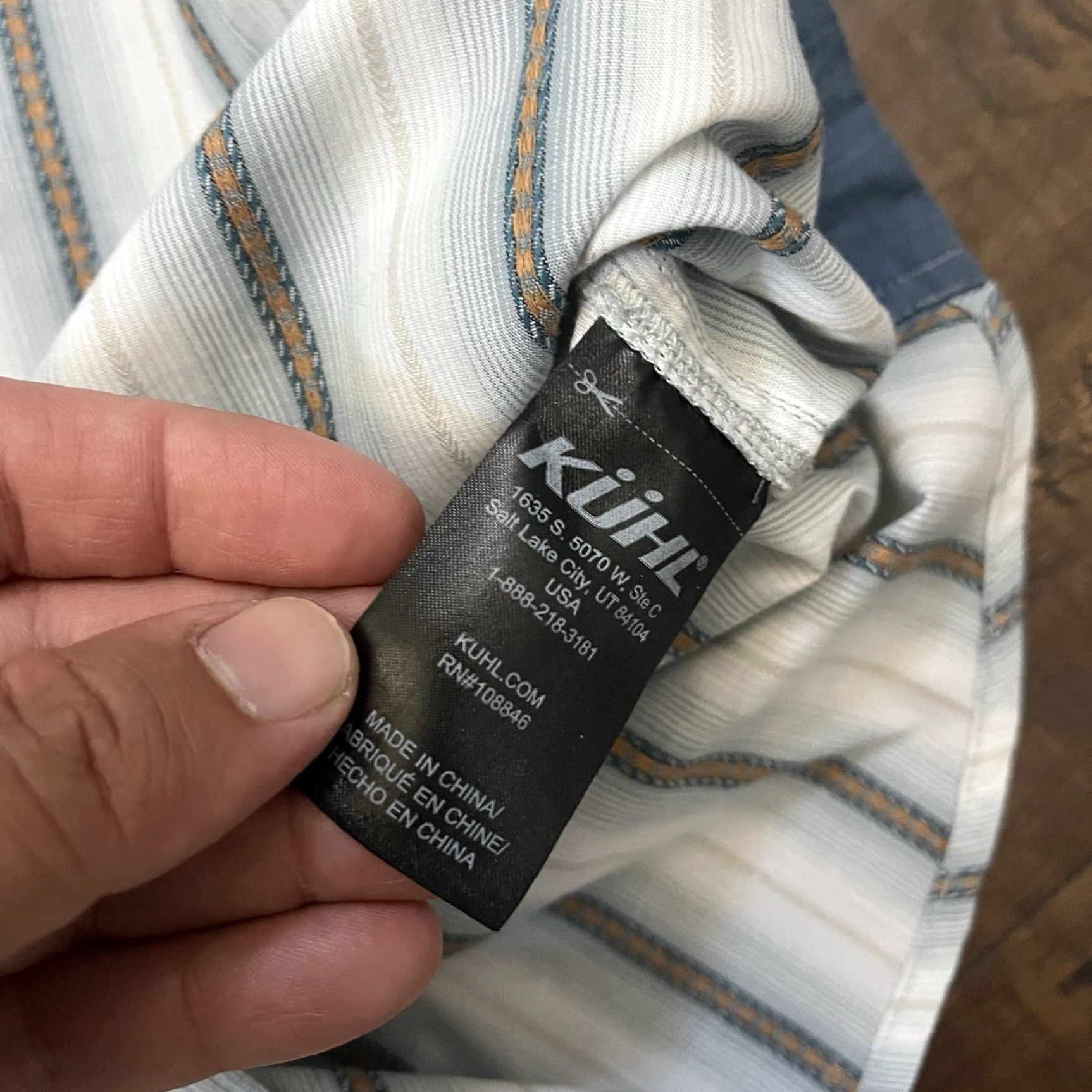 Vintage Kuhl Button-Up Shirt Mens 2XL Striped White Short Sleeve Casual Outdoor Hiking Travel Camp Regular Button-Up Collar Kuhl Logo Theme Outdoor Size US XXL / EU 58 / 5 - 6 Thumbnail