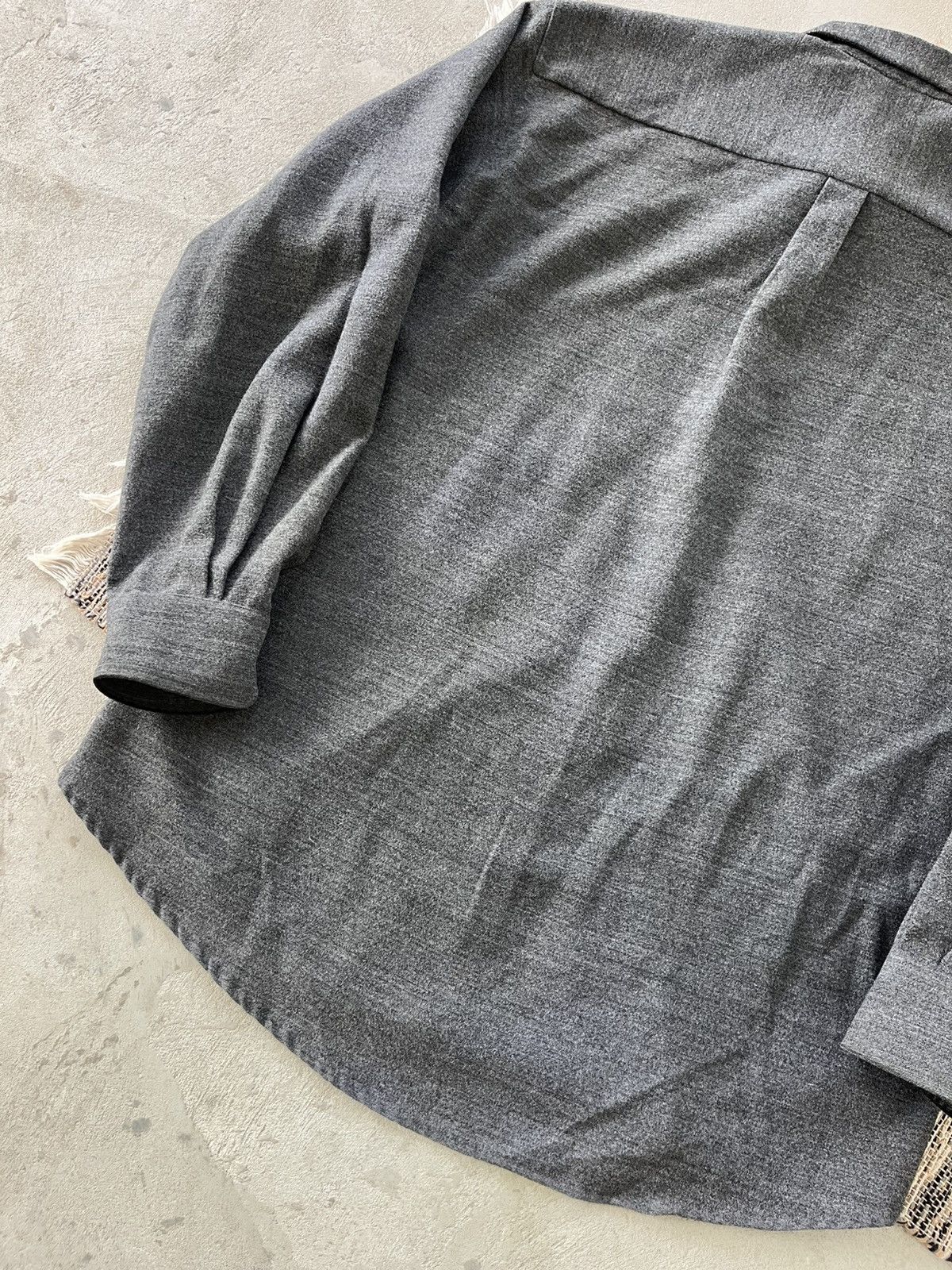 Moschino Vintage Moschino Shirt Luxury Overshirt Dark Grey Classic Size US L / EU 52-54 / 3 - 18 Thumbnail