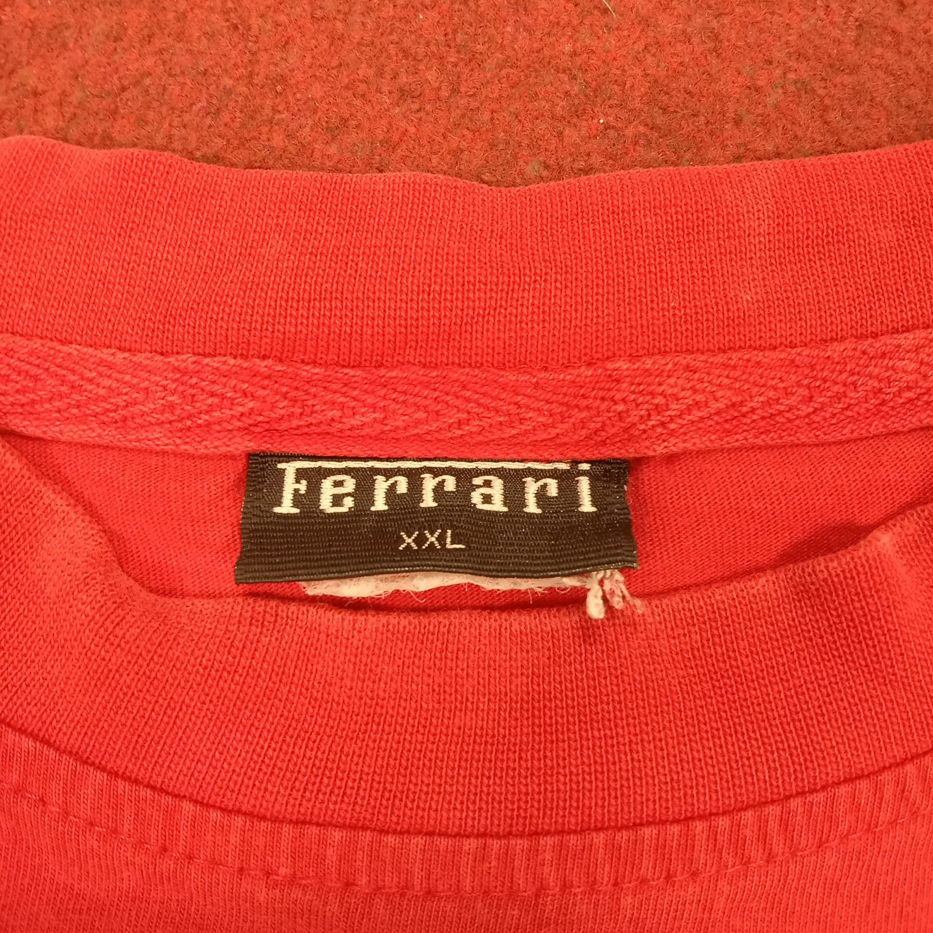 Ferrari × Vintage Ferrari Center Logo Design Tshirt Size US XXL / EU 58 / 5 - 9 Thumbnail
