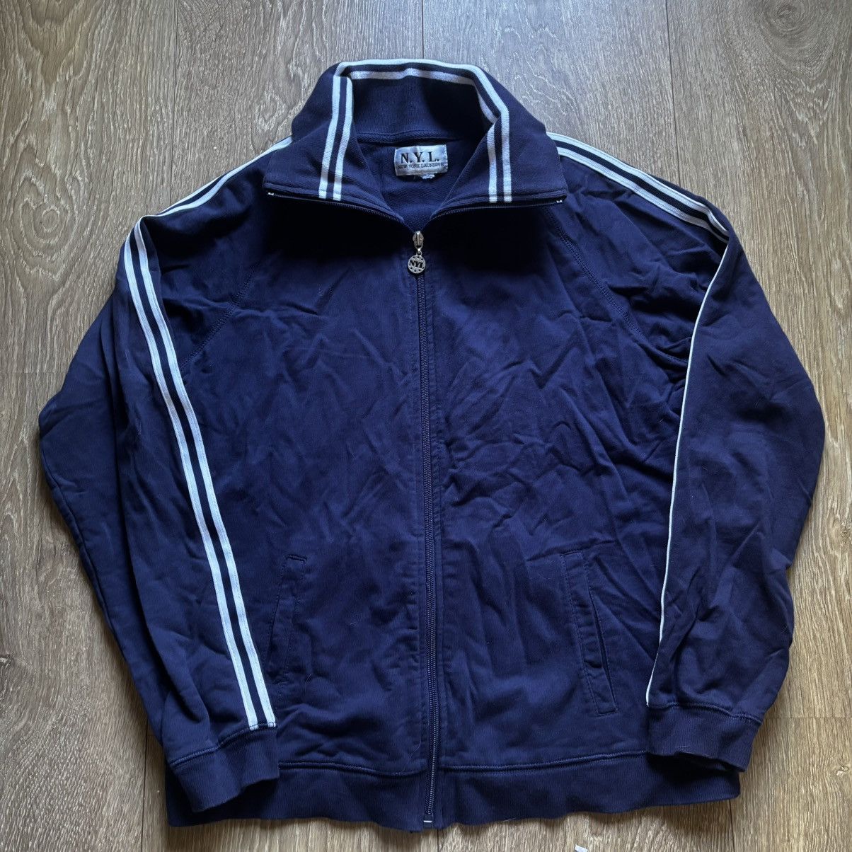 Vintage Vintage New York Laundry Women’s Zip Up Track Sweatshirt Size M / US 6-8 / IT 42-44 - 1 Thumbnail