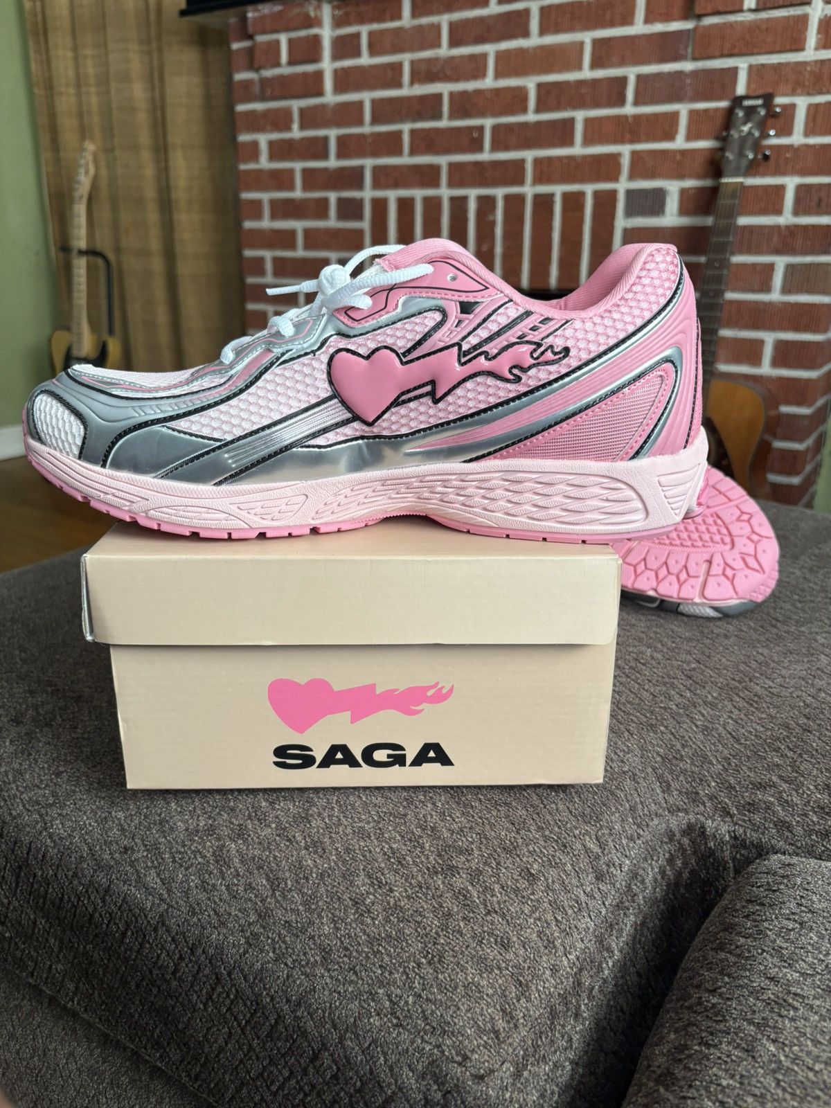 Other Sad Boy Saga Pink Ribbon Trainers Size US 13 / EU 46 - 1 Thumbnail
