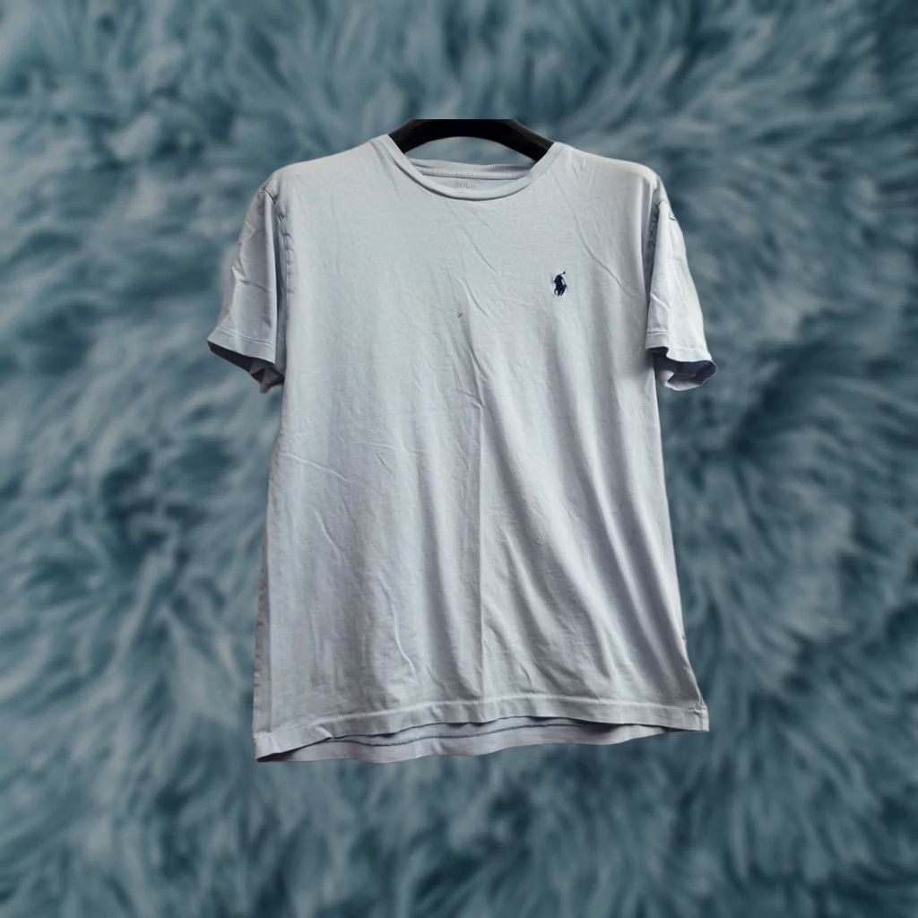 Polo Ralph Lauren Polo Ralph Lauren Shirt T-Shirt Men Small Blue Distressed Logo Embroidered Crew Neck Knit Cotton Short Sleeve Regular Fit Vintage: No Size US S / EU 44-46 / 1 - 1 Thumbnail