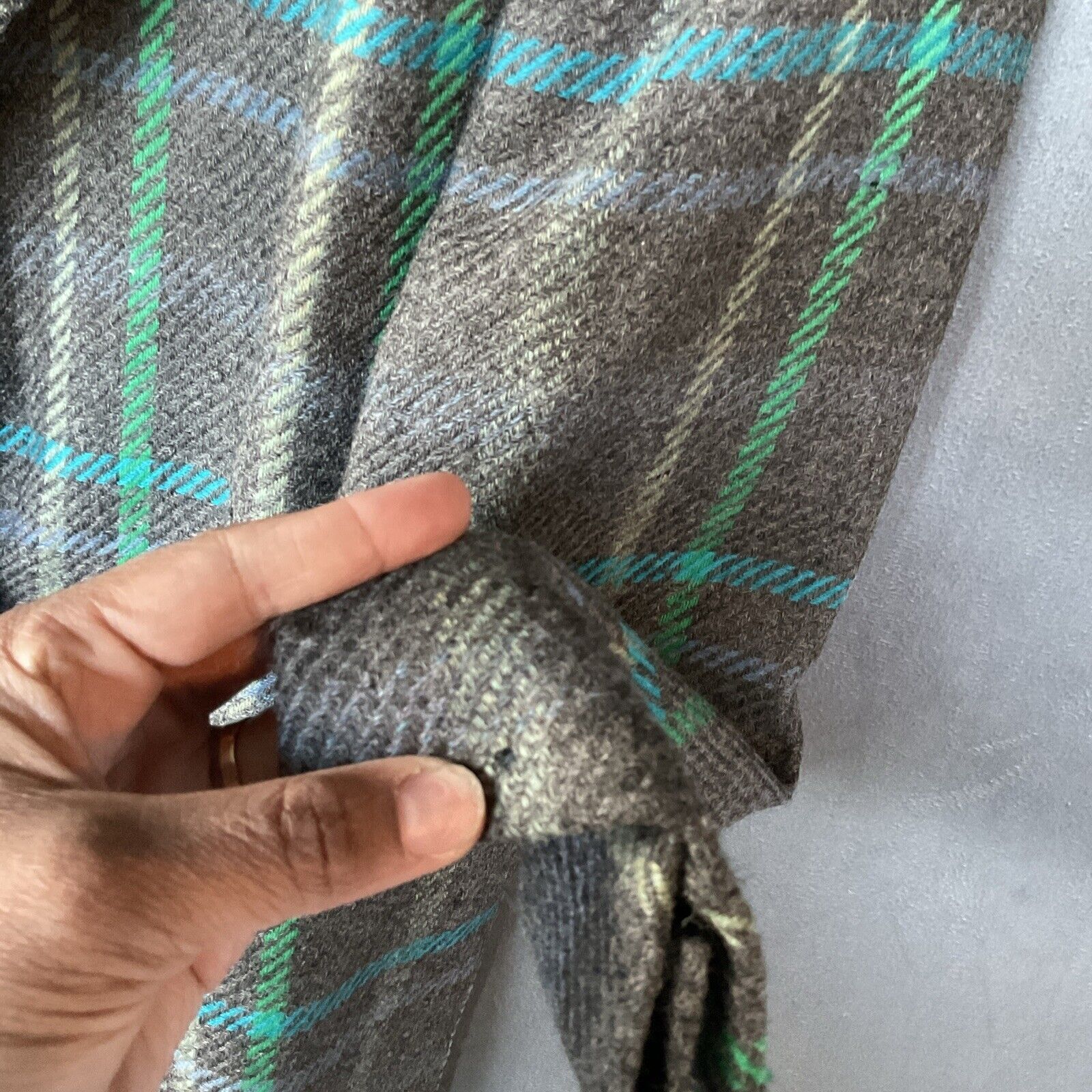 Liz Claiborne Vintage Liz Claiborne Collection Blazer Women 10 Plaid Twill Size L / US 10 / IT 46 - 7 Thumbnail