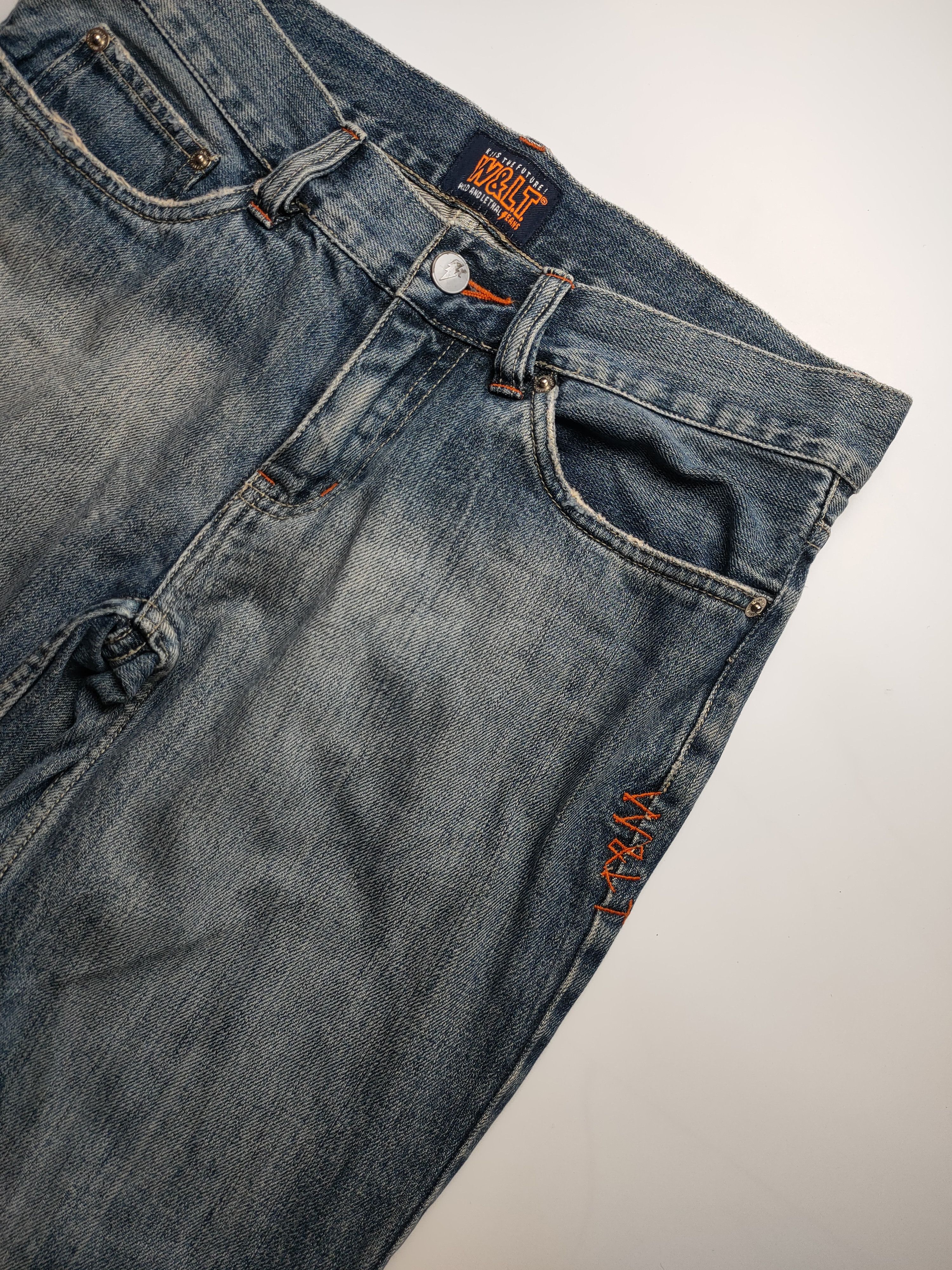 W&LT × Walter Van Beirendonck Vintage W&LT Flared Denim Jeans Size 30" / US 8 / IT 44 - 4 Thumbnail