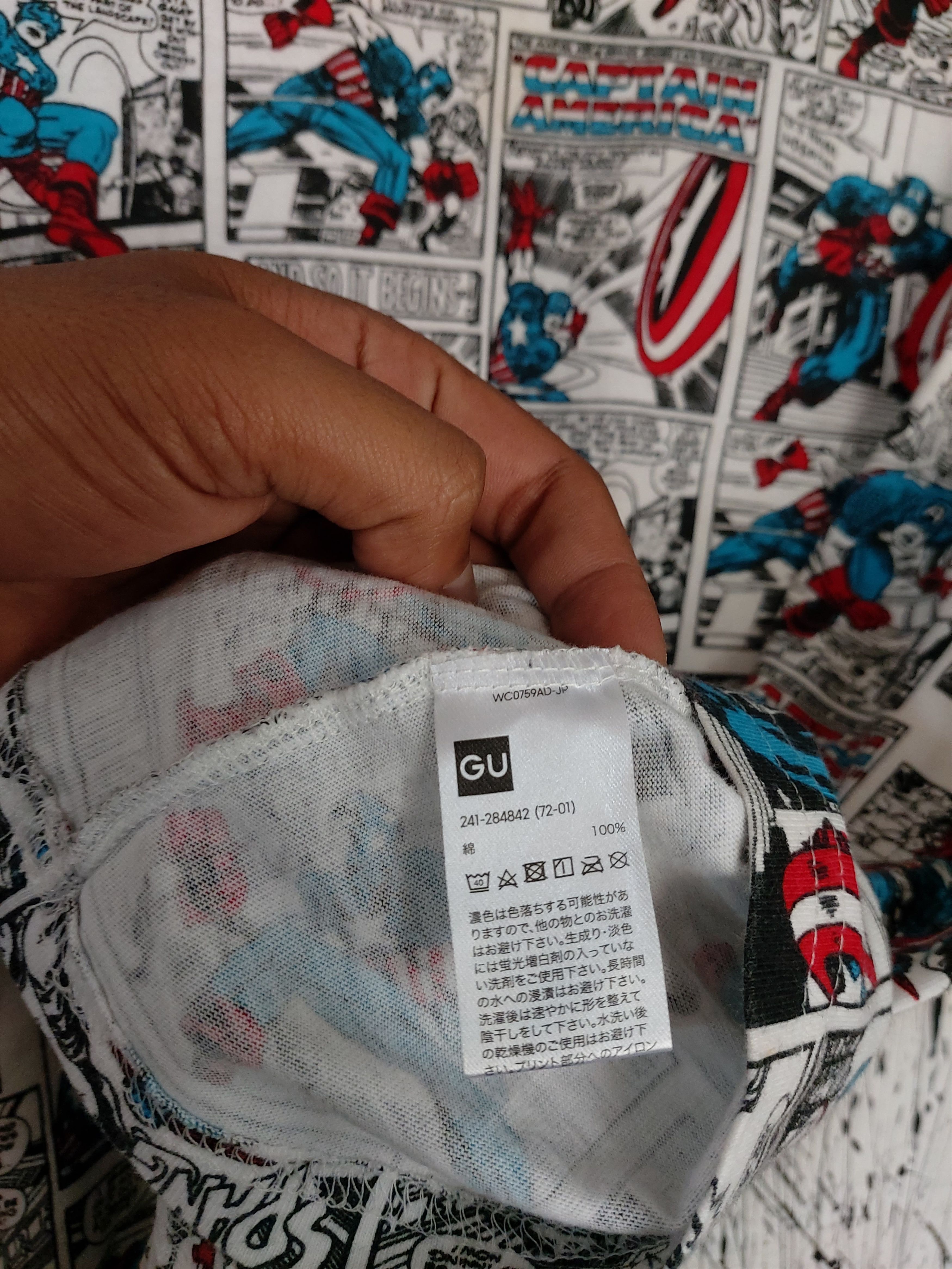 Marvel Comics MARVEL COMICS X GU CAPTAIN AMERICA PRINT TEE Size US L / EU 52-54 / 3 - 6 Thumbnail