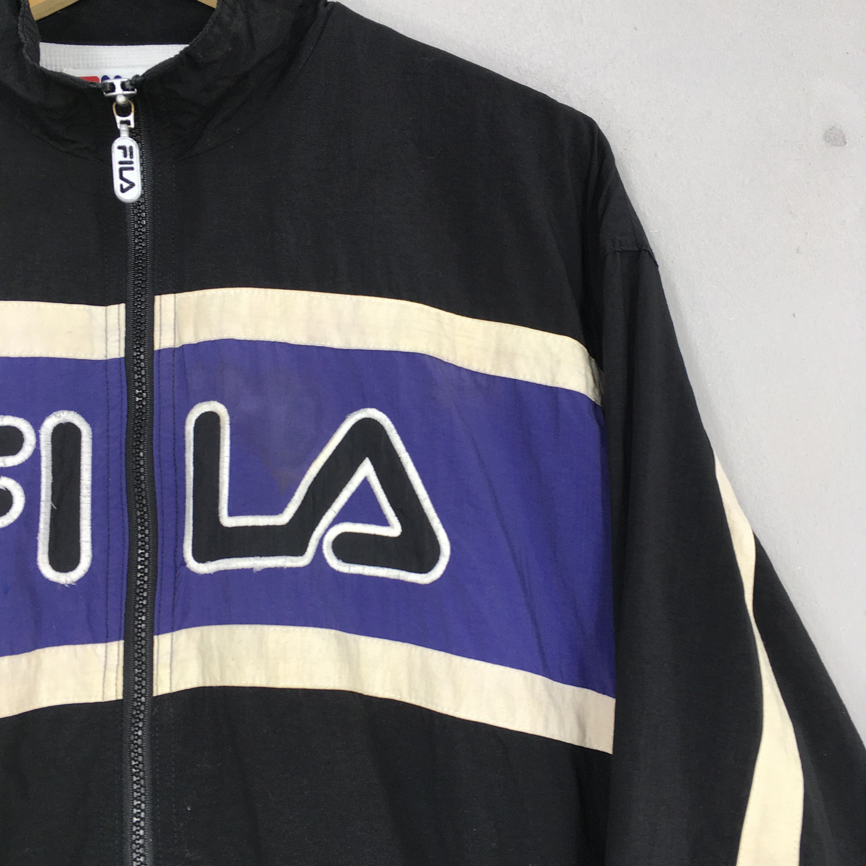 Fila Vintage 90's Fila Windbreaker Jacket Mens Medium Size US M / EU 48-50 / 2 - 2 Thumbnail