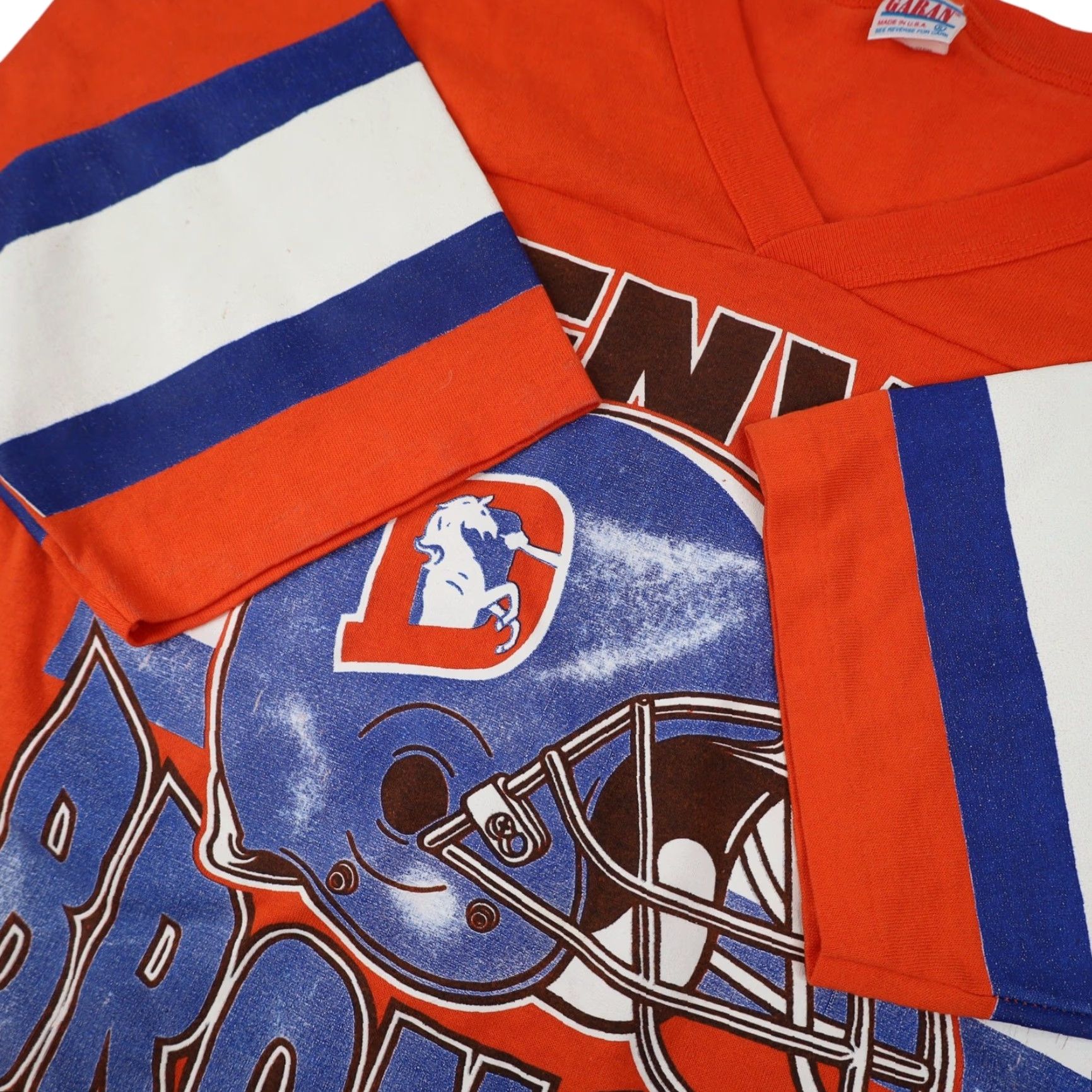 Vintage VINTAGE Denver Broncos Graphic T Shirt Shirt XL Men Orange 90s Mens Size US XL / EU 56 / 4 - 5 Thumbnail