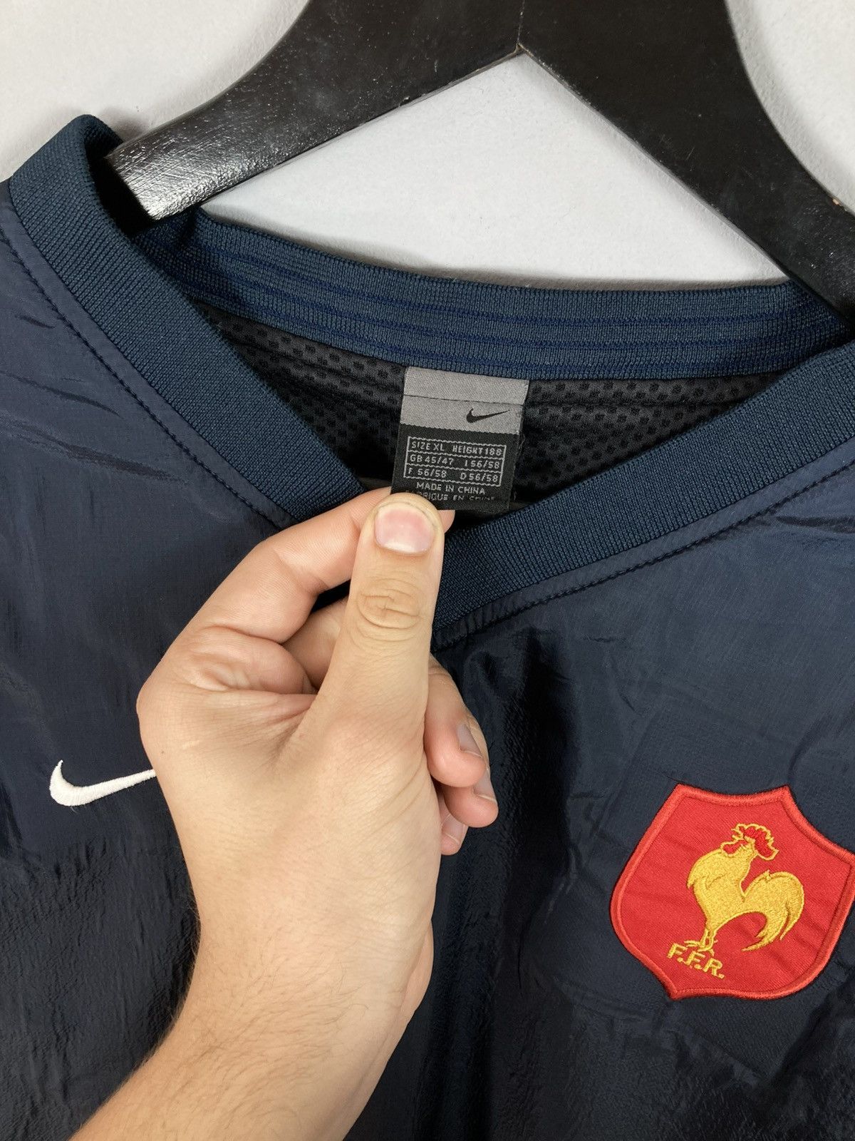 Nike 2000s Nike France National Team Pullover Anorak Jacket Size US XL / EU 56 / 4 - 4 Thumbnail