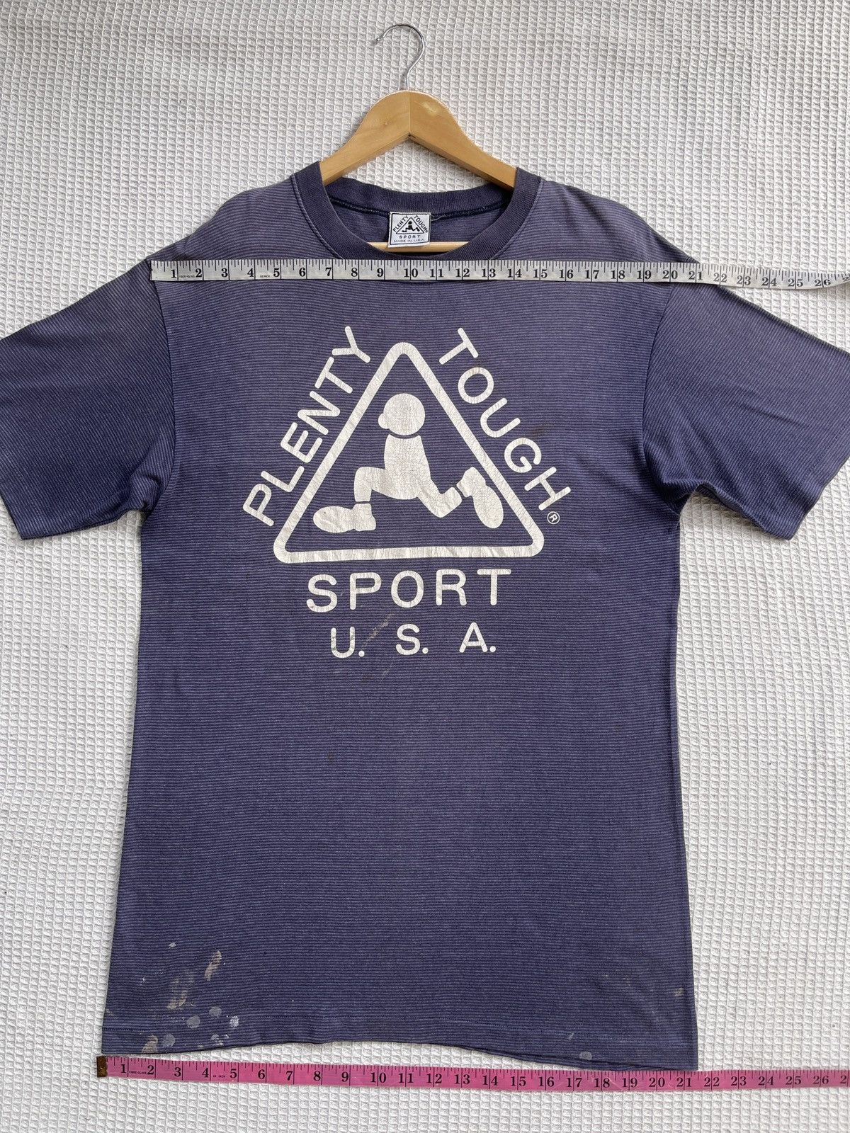 Vintage Last Drop🔥Rare🔥Vtg Plenty Tough Sun Faded ERD GRUNGE TEE Size US L / EU 52-54 / 3 - 12 Thumbnail