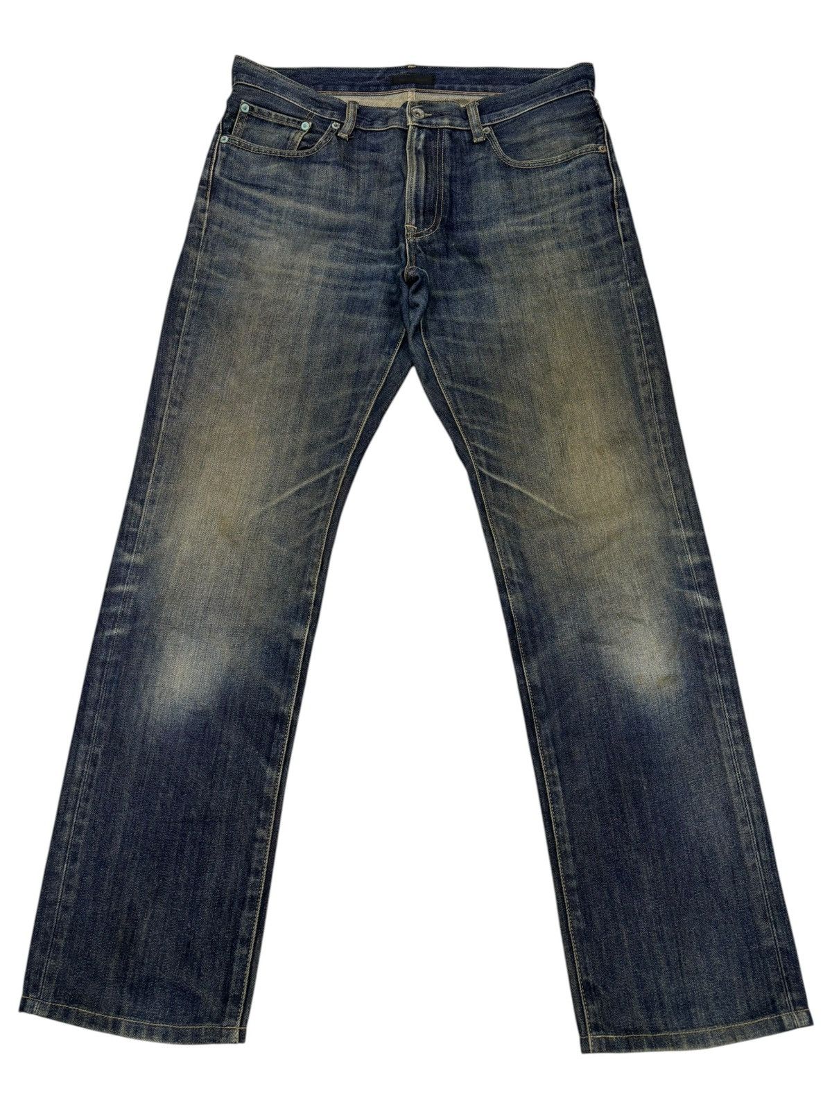 Undercover × Uniqlo UNIQLO VINTAGE JAPAN MUD WASH DENIM JEANS Size US 35 - 1 Thumbnail