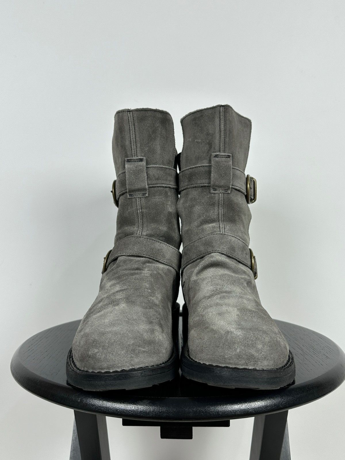 Fiorentini + Baker Fiorentini + Baker Eternity 2 Buckle Moto Ankle Suede Boots Size US 7 / IT 37 - 12 Thumbnail