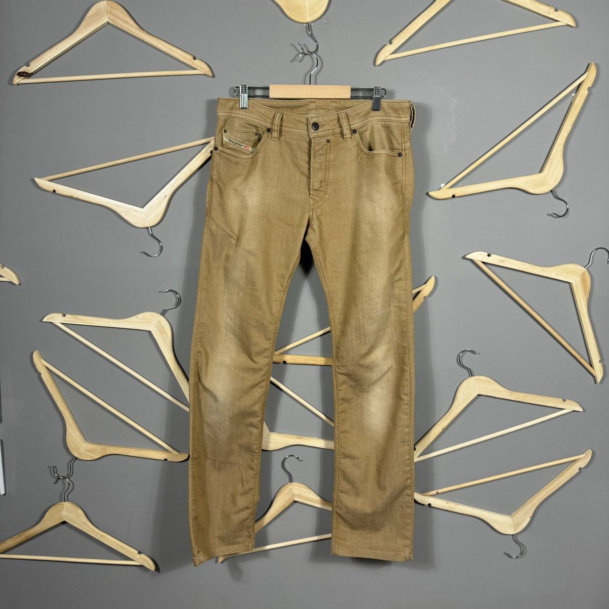 Diesel × Vintage Diesel Safado Olive Regular Slim-Straight Pants Size US 31 - 1 Thumbnail