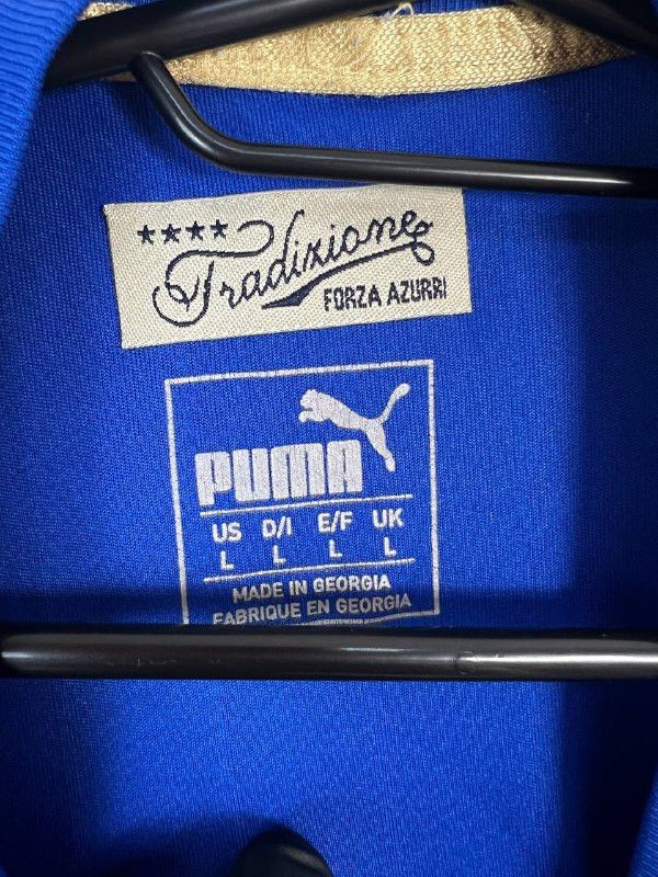 Puma ITALY 2016 2017 HOME SHIRT PUMA FORZA AZZURRI SOCCER Sz L Size US L / EU 52-54 / 3 - 2 Thumbnail