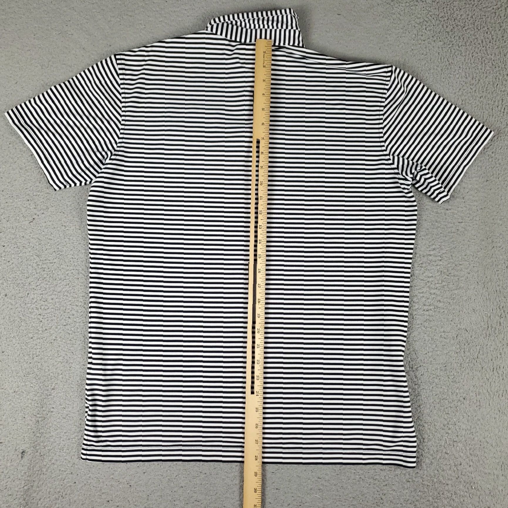 Peter Millar Peter Millar Polo Shirt Mens Medium Black Striped Activewear Golf Size US M / EU 48-50 / 2 - 3 Thumbnail
