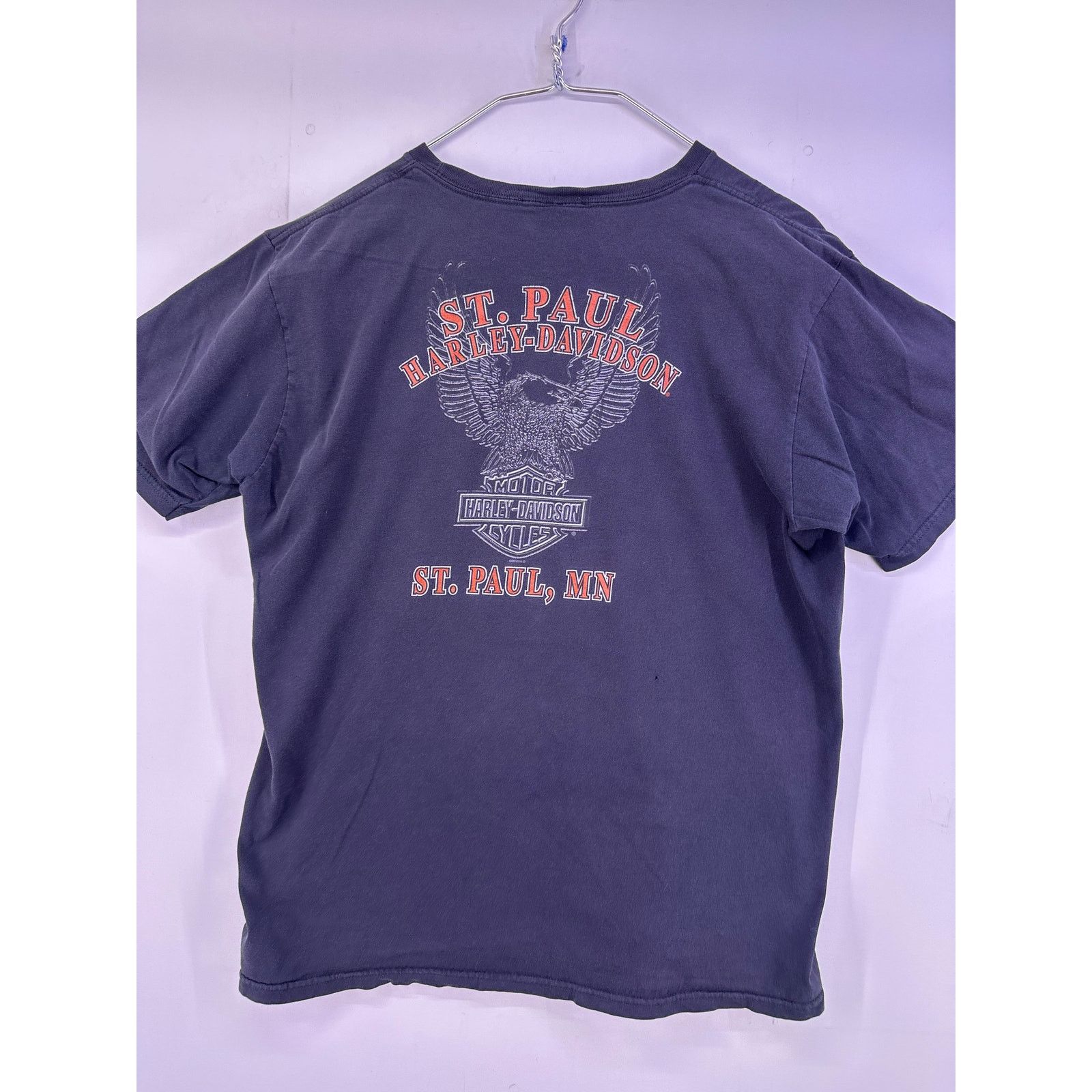 Harley Davidson 2013 Harley Davidson St.Paul MN Black Tshirt Size Medium Size US M / EU 48-50 / 2 - 7 Thumbnail