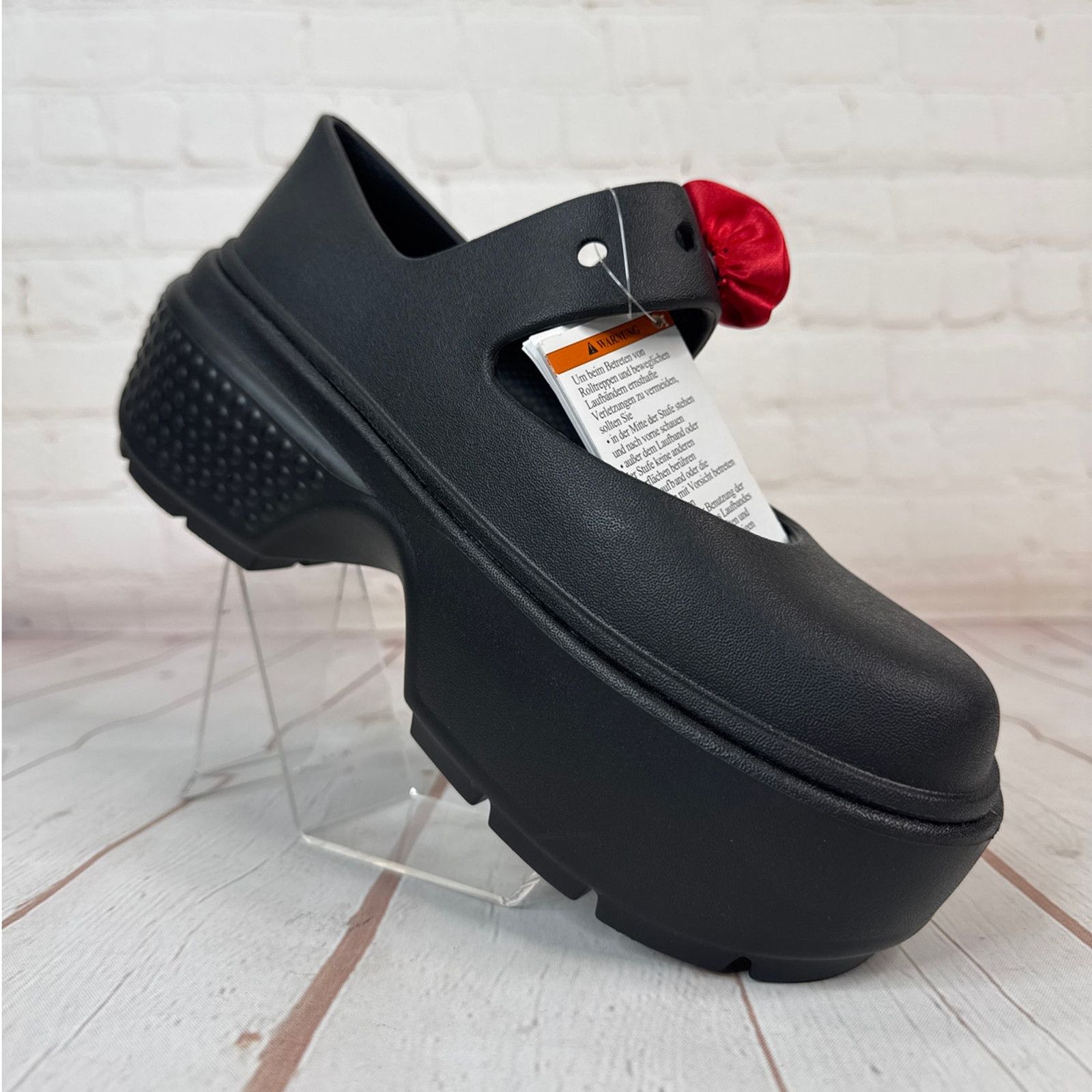 Crocs Crocs Stomp Rosette Mary Jane Rose Platform Clog M 7/W 9 Size US 9 / IT 39 - 2 Thumbnail