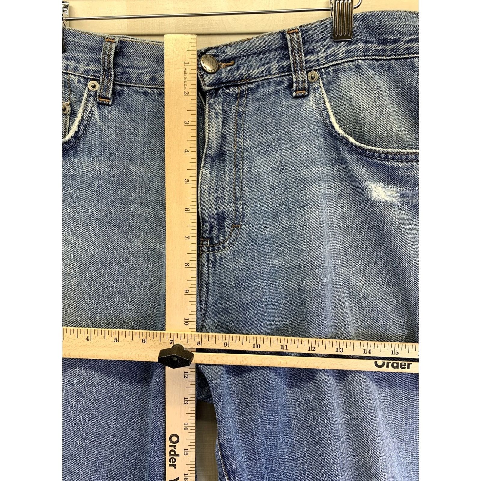 Calvin Klein VINTAGE Calvin Klein Jeans Mens Distressed Relaxed Straight Leg Sz 34 Blue Denim 5334 Men Jeans Distressed Relaxed Straight Leg 34 Mens Jeans Mens Size US 34 / EU 50 - 3 Thumbnail