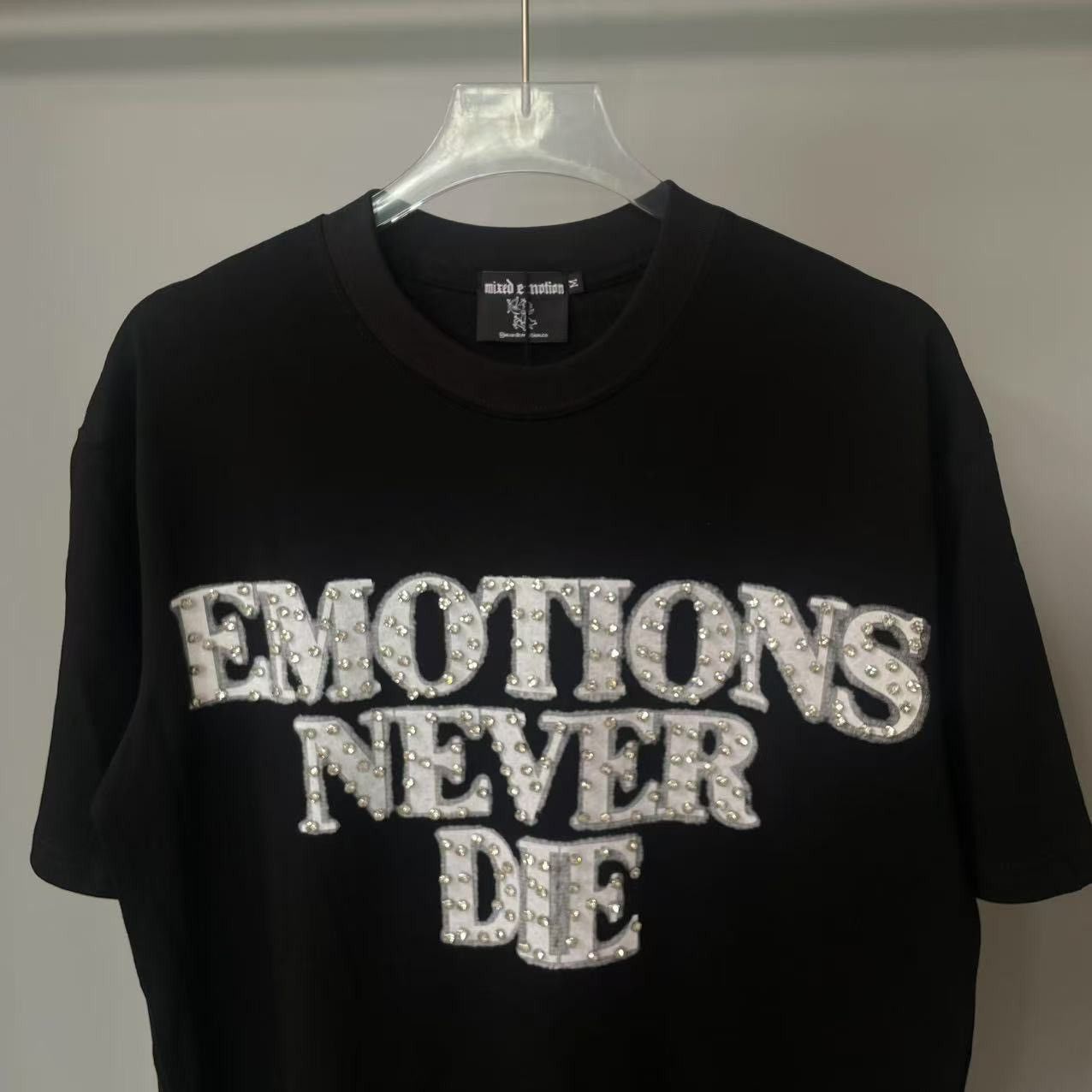 Other ME 'END' RHINESTONE TEE - BLACK Size US S / EU 44-46 / 1 - 2 Thumbnail
