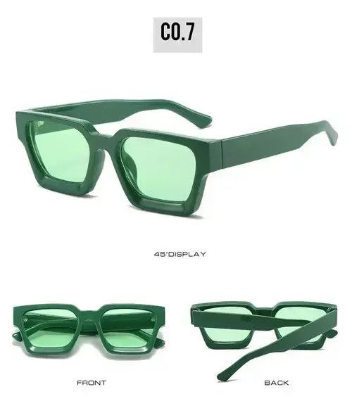 Electric Visual Green Squared Polarized Sunglasses Size ONE SIZE - 3 Thumbnail