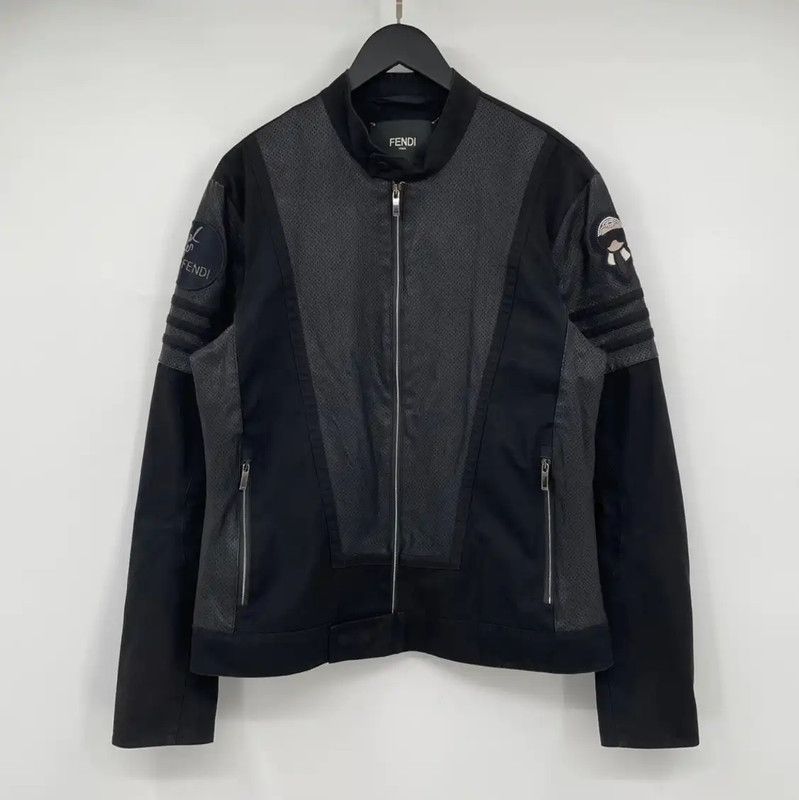 Fendi Fendi Black Long Sleeve Men's Jacket 0089 Size US XL / EU 56 / 4 - 1 Thumbnail