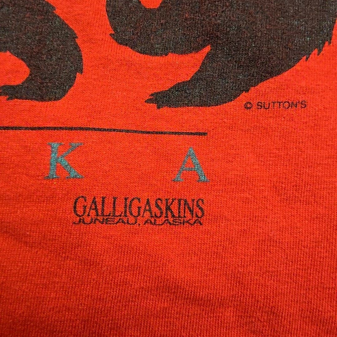 Vintage Vintage Alaska Bear Shirt Red 2XL Sutton Animal Graphic Tee Size US XL / EU 56 / 4 - 3 Thumbnail