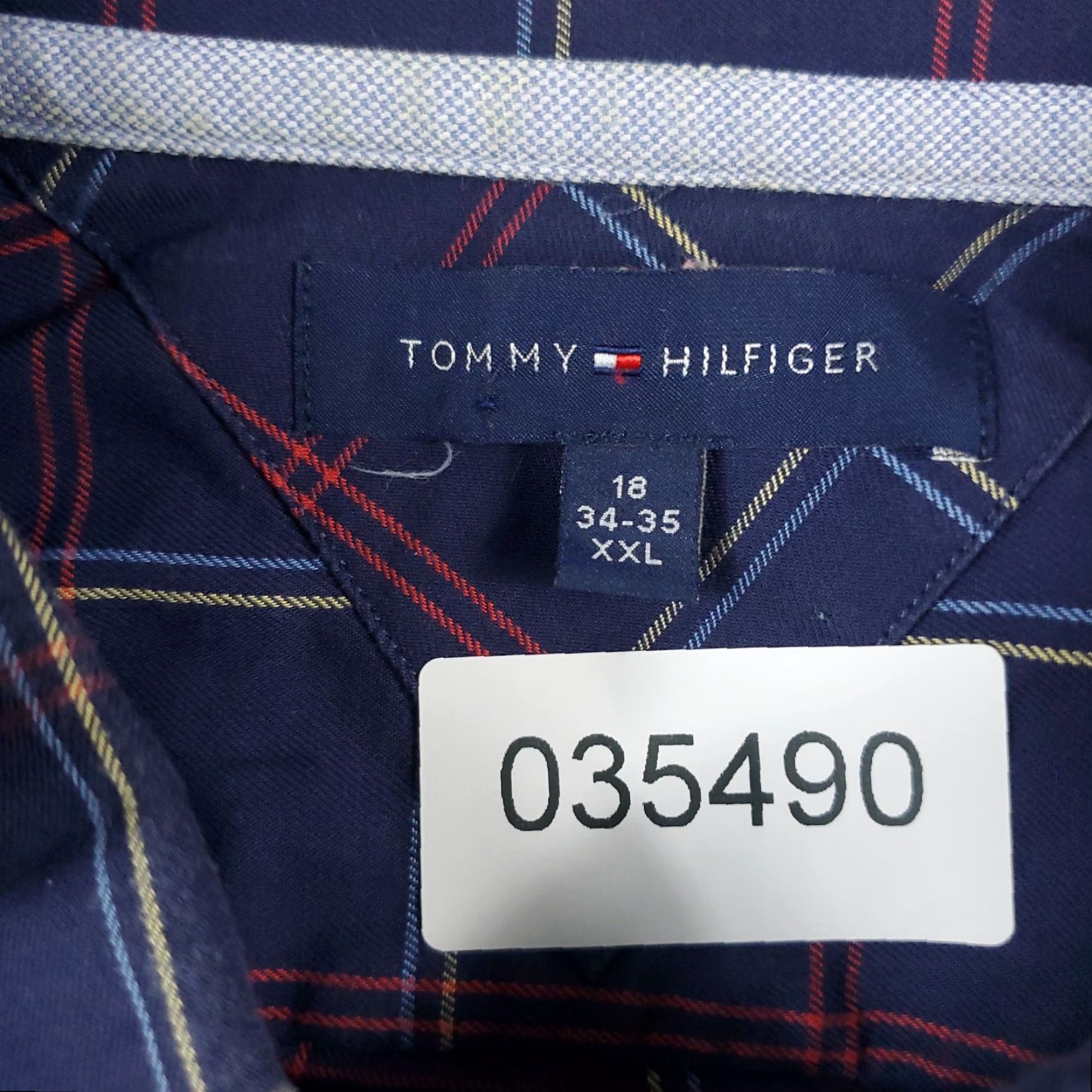 Tommy Hilfiger Tommy Hilfiger Shirt Mens 2XL Purple Plaid Button-Up Long Sleeve Casual Business Formal Party/Cocktail Travel Workwear Size US XXL / EU 58 / 5 - 6 Thumbnail