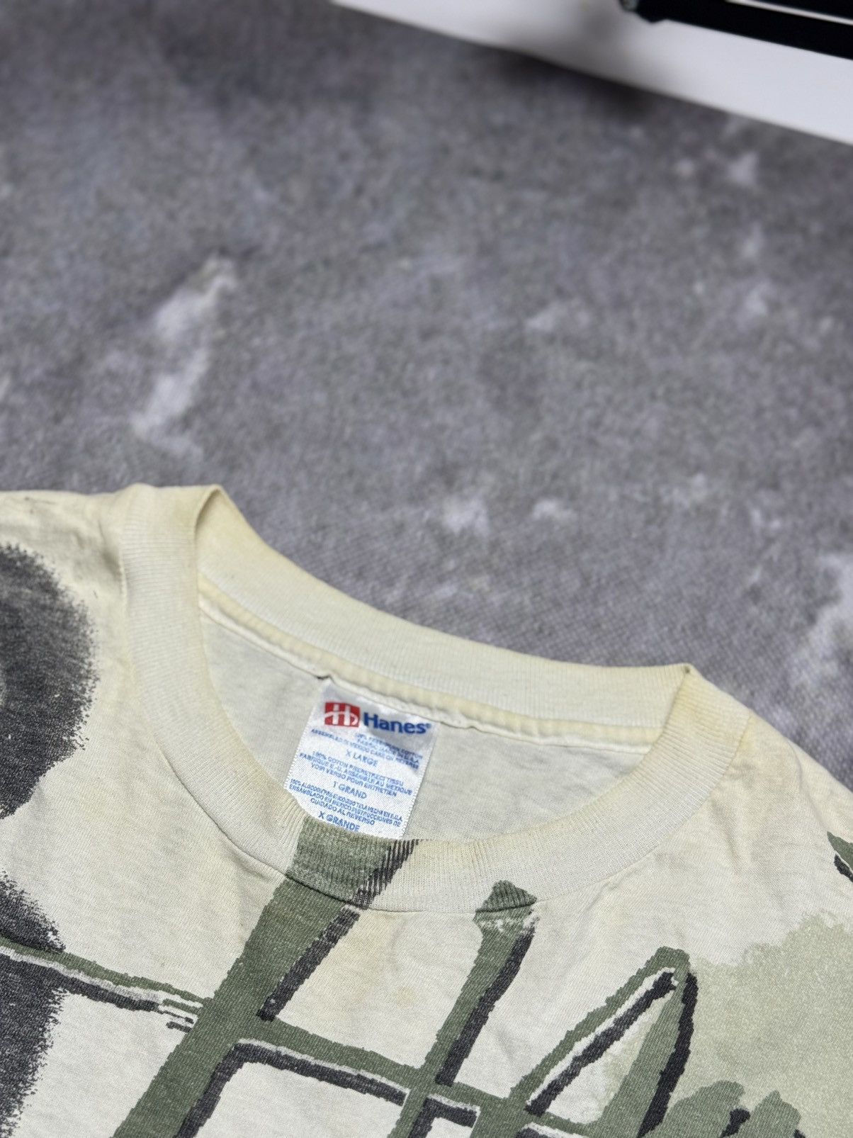 Jimi Hendrix Vintage 90s Jimi Hendrix AOP Single Stitch XL Size US XL / EU 56 / 4 - 6 Thumbnail