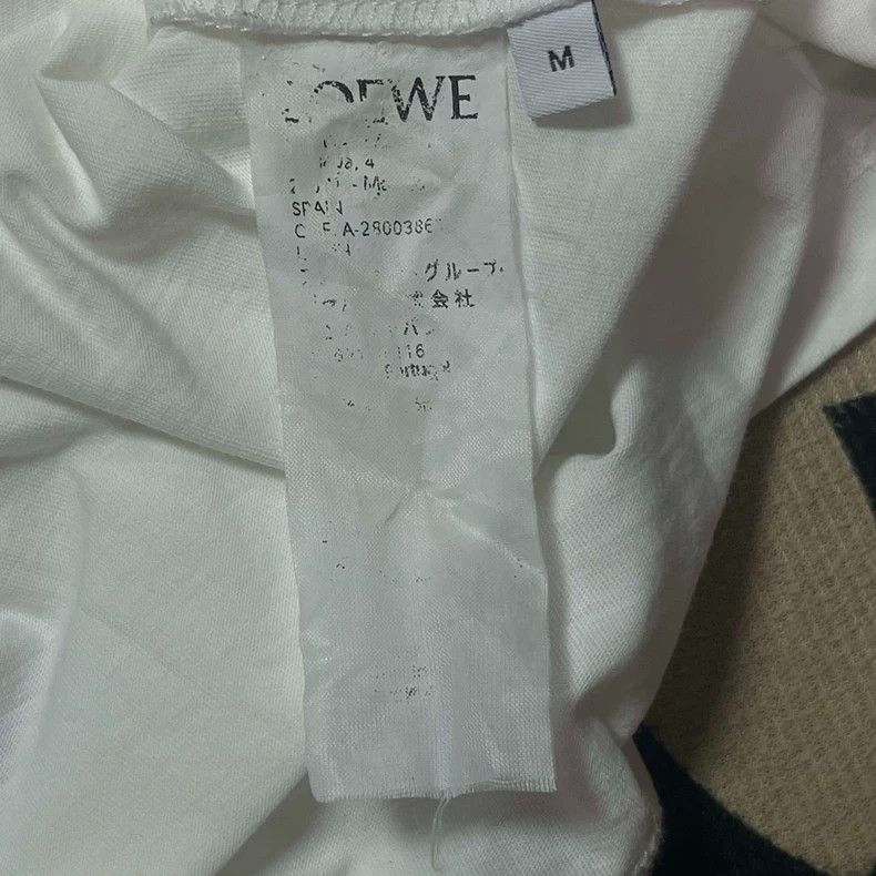 Loewe LOEWE White classic embroidered logo short sleeve T-shirt Size M / US 6-8 / IT 42-44 - 5 Thumbnail