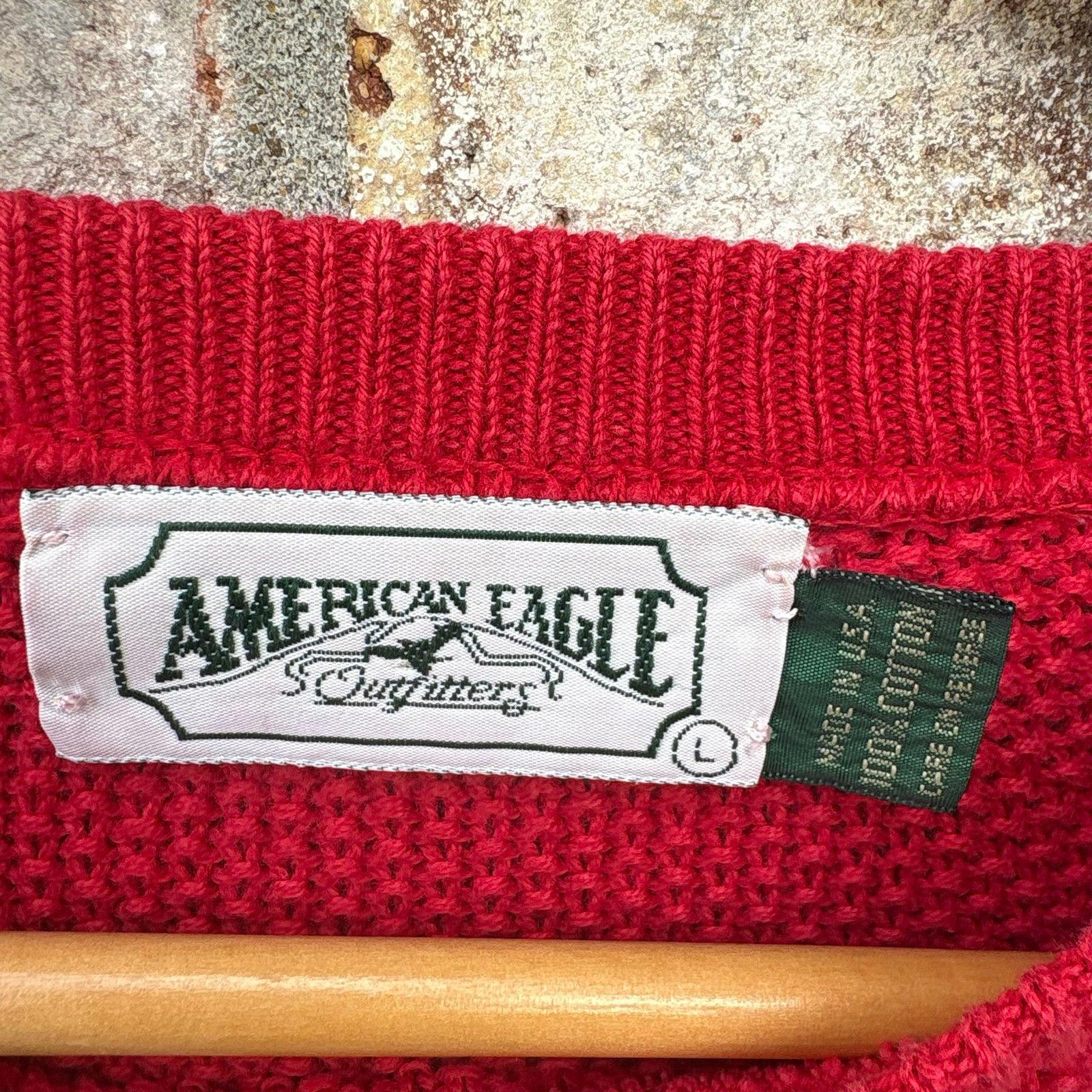 American Eagle Outfitters Vintage 90s American Eagle knit sweater Size US L / EU 52-54 / 3 - 3 Thumbnail