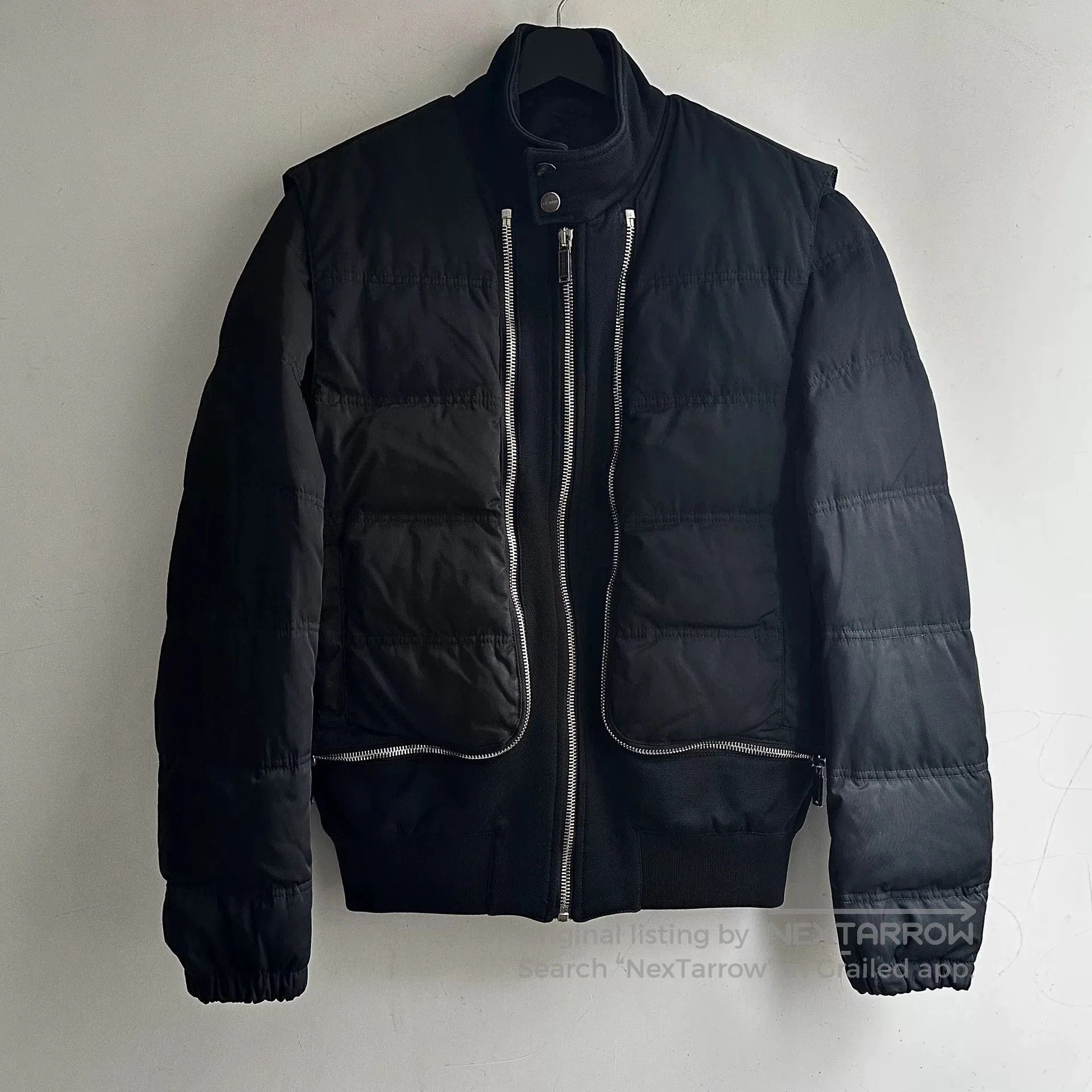 dirk bikkembergs zip-up down jacket.