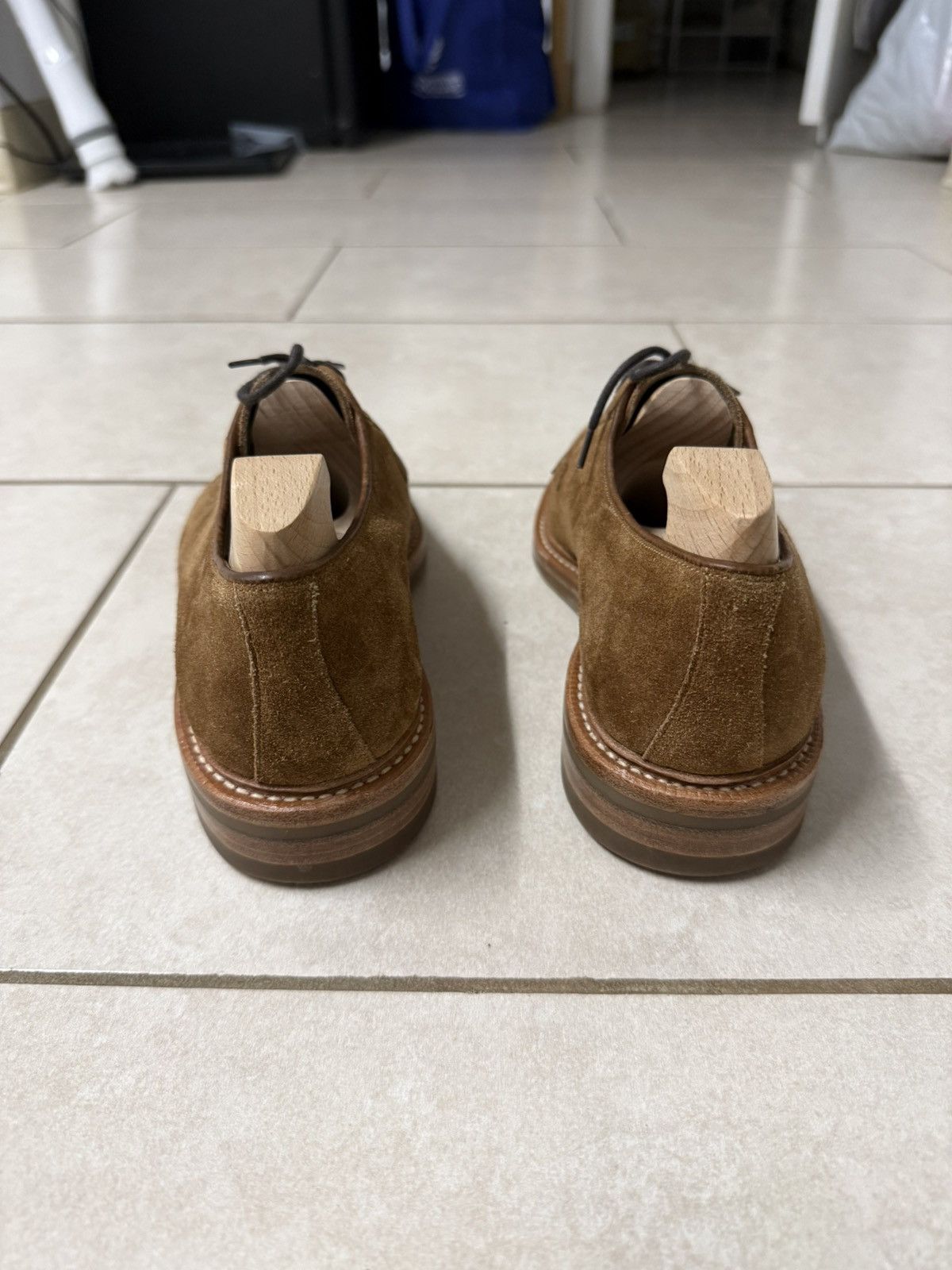 Carmina Carmina Suede Derby Shoes in a size 6.5 US/5.5 Uk Size US 6.5 / EU 39-40 - 3 Thumbnail