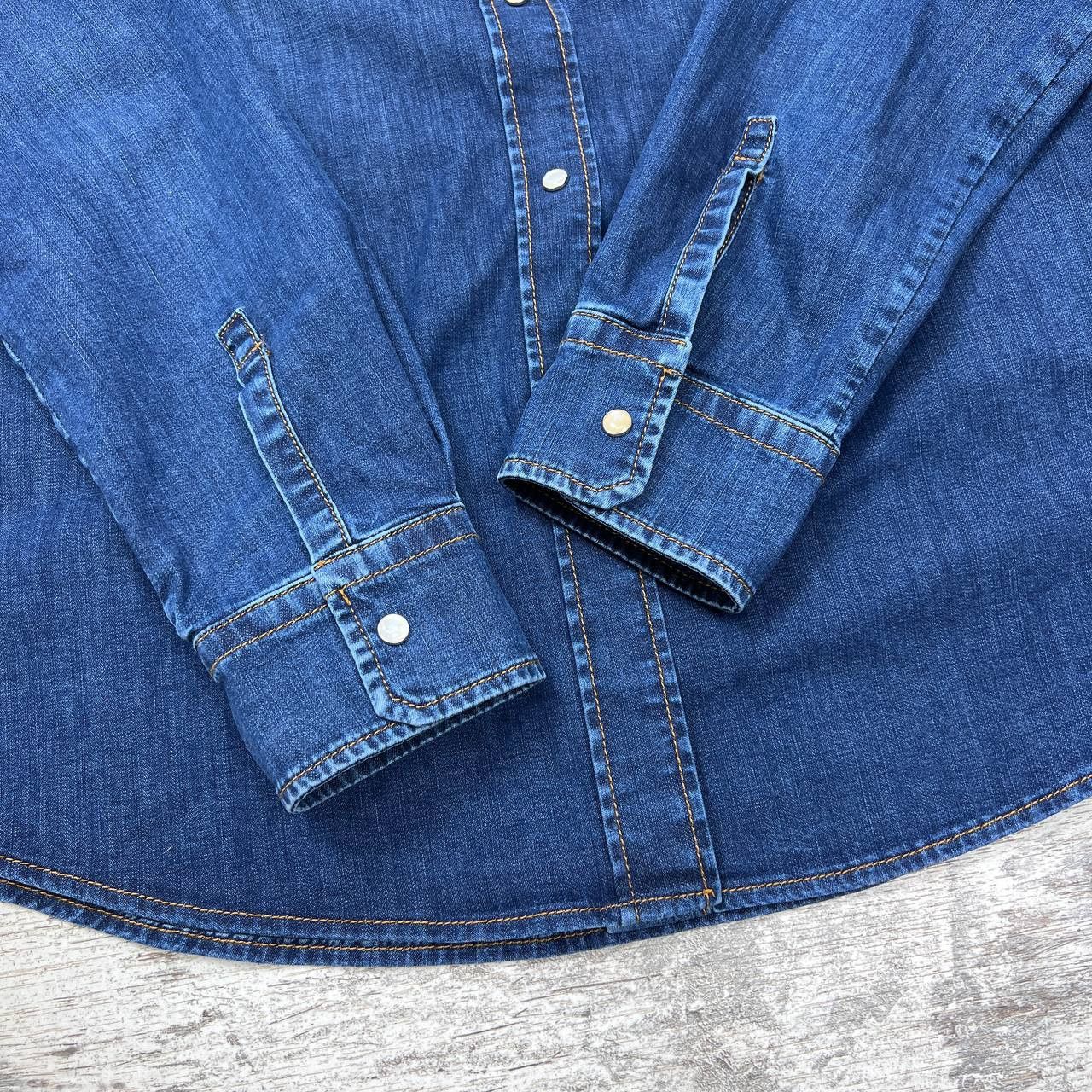 Jacob Cohen Jacob Cohen Western Denim Shirt Blue Size 46 Size L / US 10 / IT 46 - 6 Thumbnail