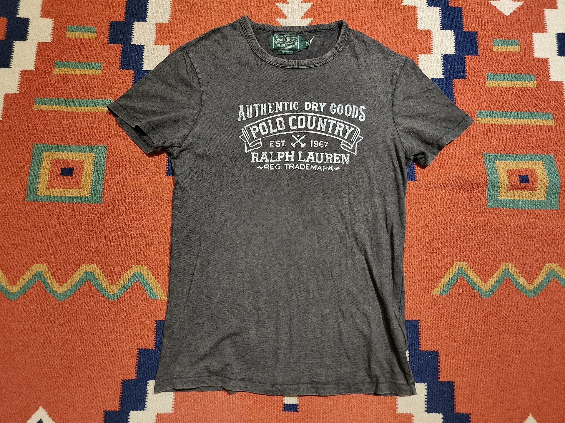 RRL Ralph Lauren Polo Country RL RRL Gray Short Sleeve T-shirt Size US S / EU 44-46 / 1 - 1 Thumbnail