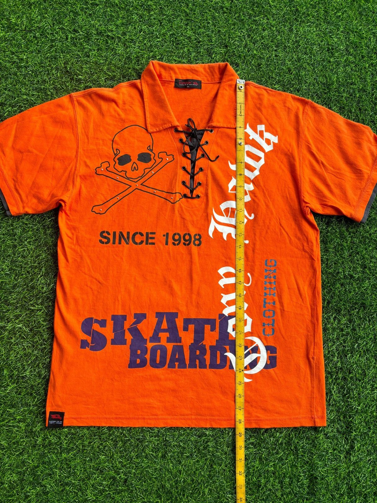 Hysteric Glamour Y2k Tony Hawk Laced Skull Punk Style Tshirt Size US XL / EU 56 / 4 - 11 Thumbnail