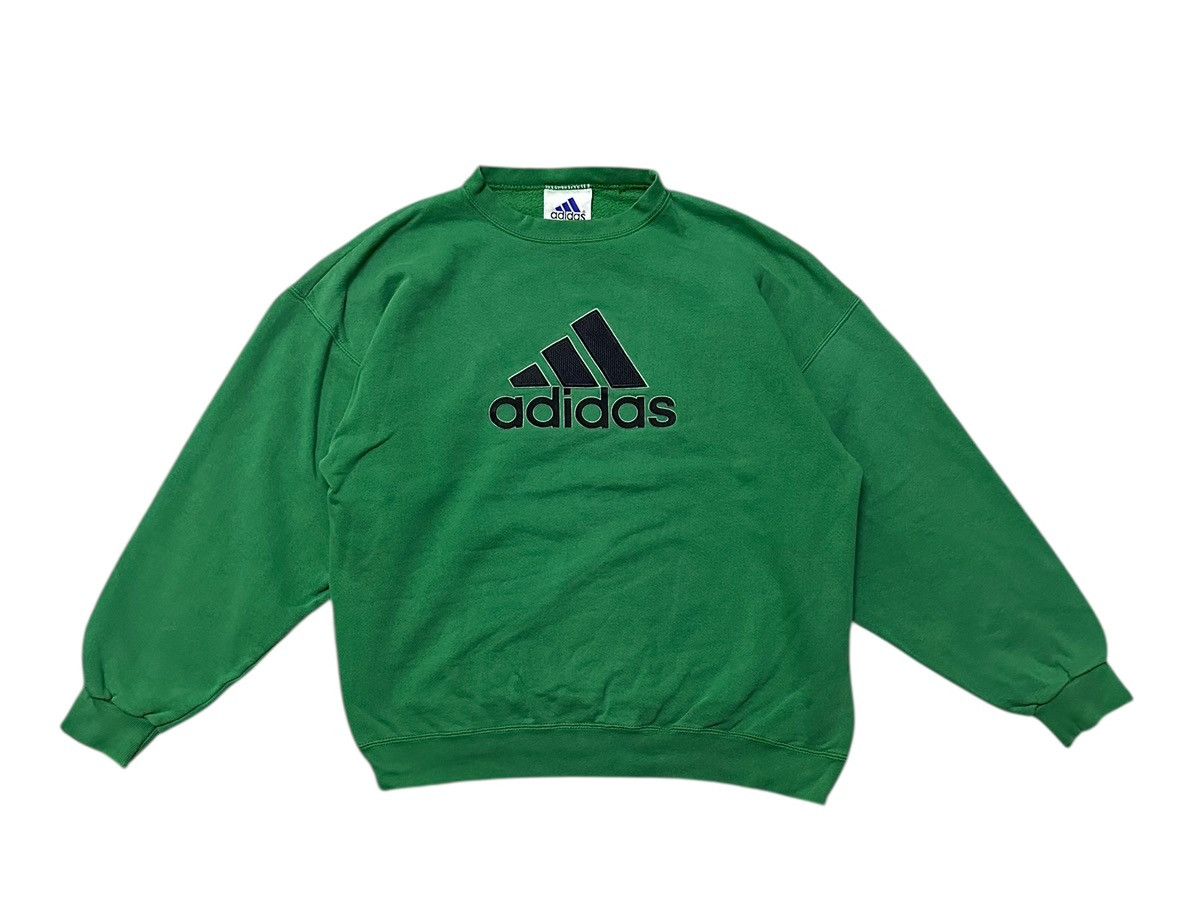 Adidas Vintage 90s Adidas pullover sweatshirt Size US M / EU 48-50 / 2 - 1 Thumbnail