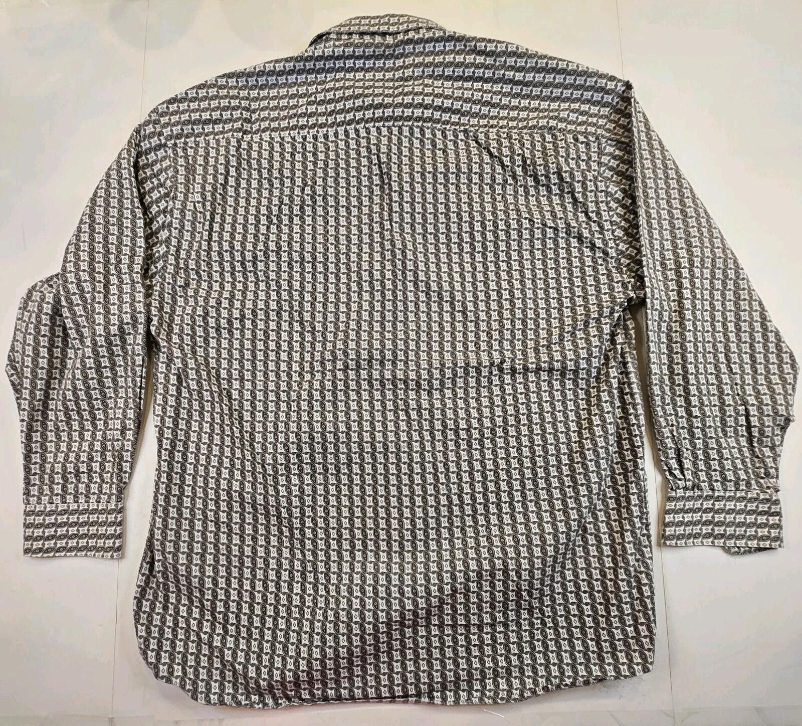Other Vintage Brian Brothers Mens Size L Brown White Cotton Shirt Size US M / EU 48-50 / 2 - 7 Thumbnail