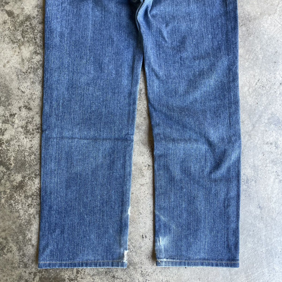 Edwin 🔥Vintage Edwin 404 Washed Ripped Distress Denim Jeans Size US 32 / EU 48 - 6 Thumbnail