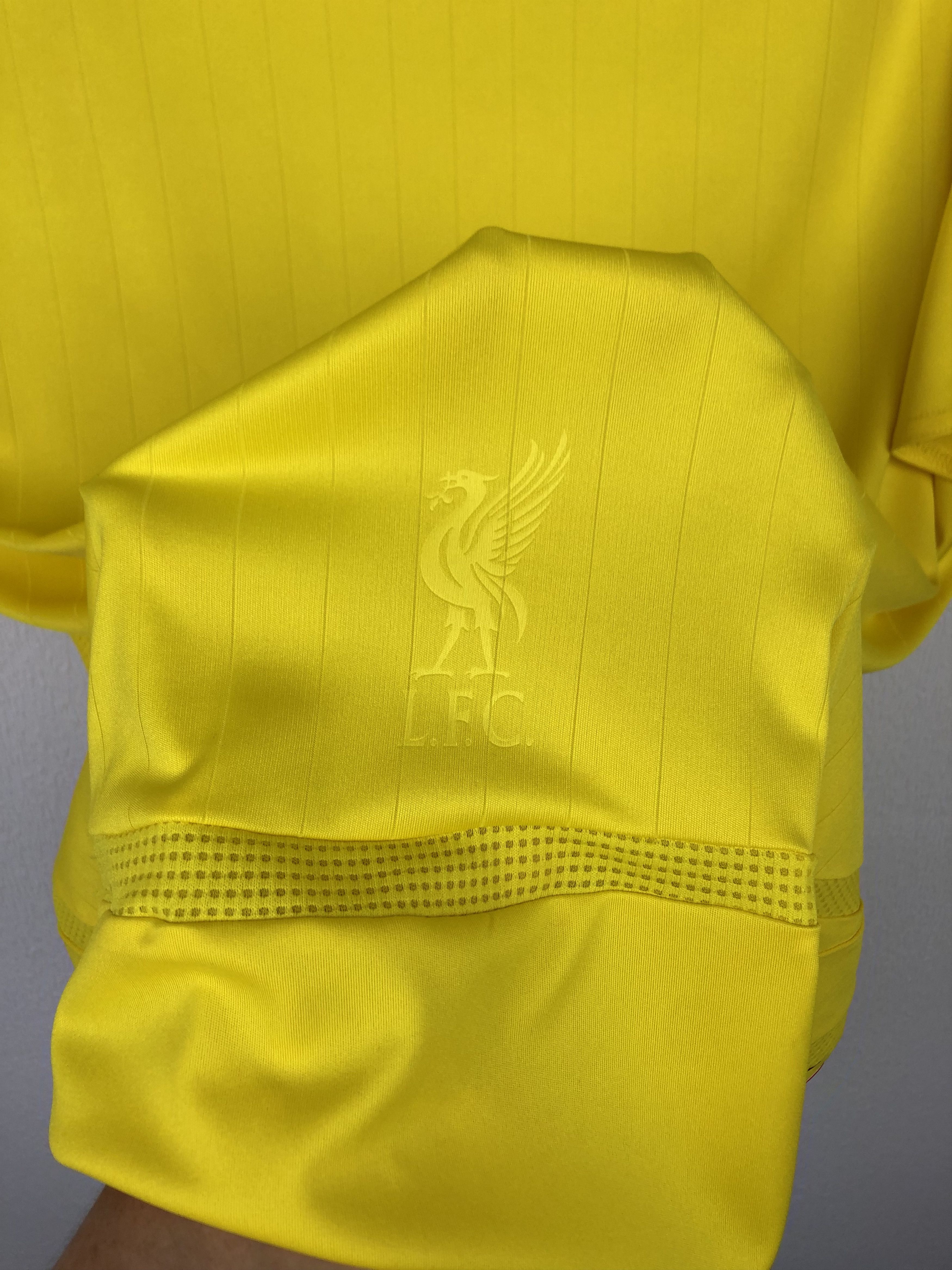 Vintage Liverpool football shirt 2006 Soccer Yellow Jersey Trikot Size US XL / EU 56 / 4 - 10 Thumbnail