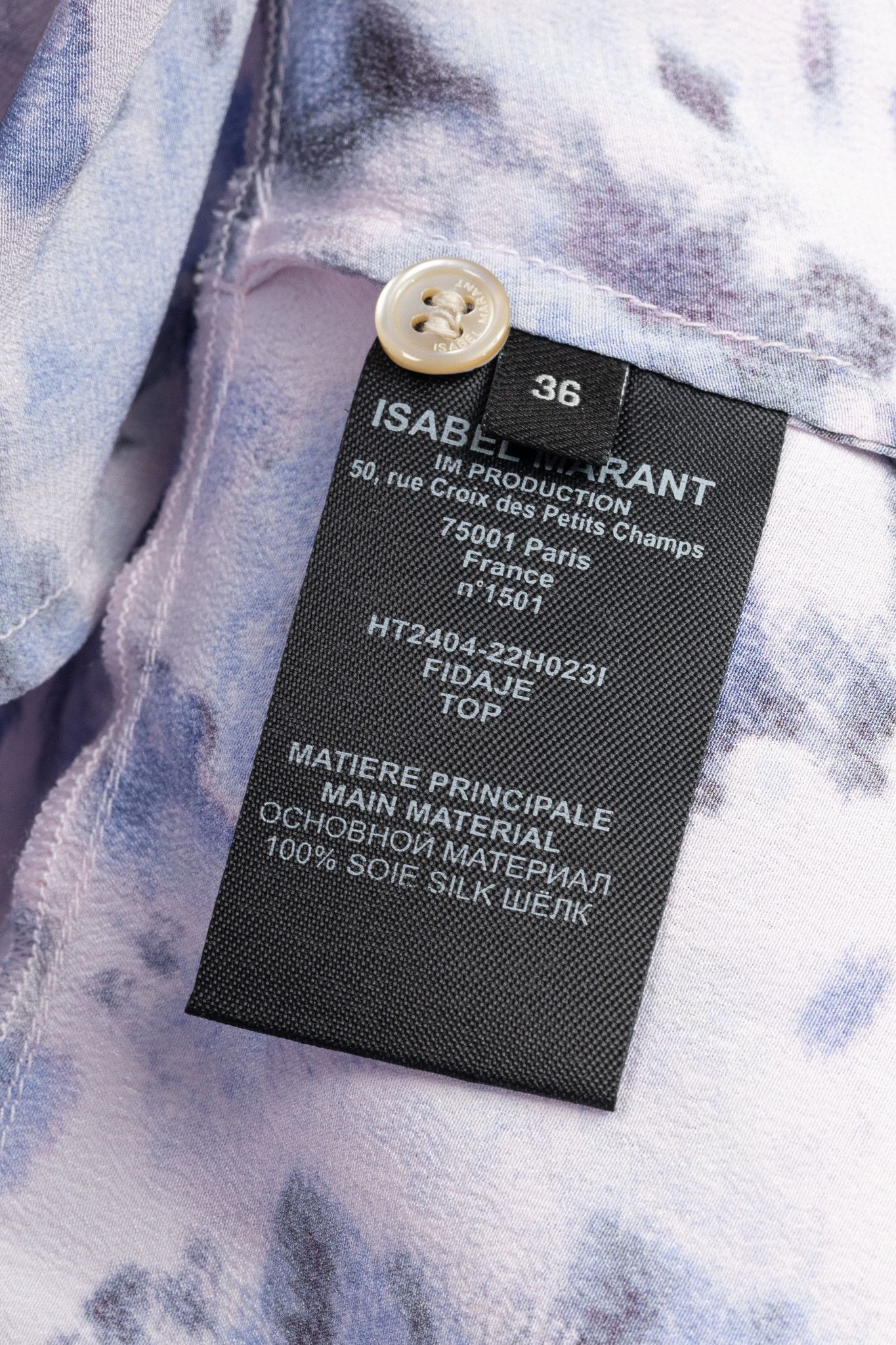 Isabel Marant Isabel Marant Fidaje Floral Silk Crepe Gathered Blouse Size S / US 4 / IT 40 - 8 Thumbnail