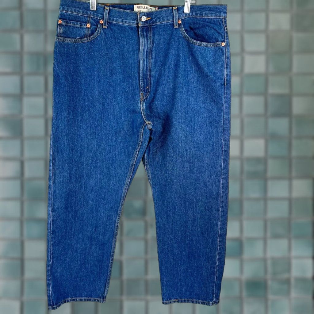 Levi's Levi's 505 Jeans Mens Regular Size 42 Blue Straight Denim 5-Pocket Stretch Size US 42 / EU 58 - 1 Thumbnail