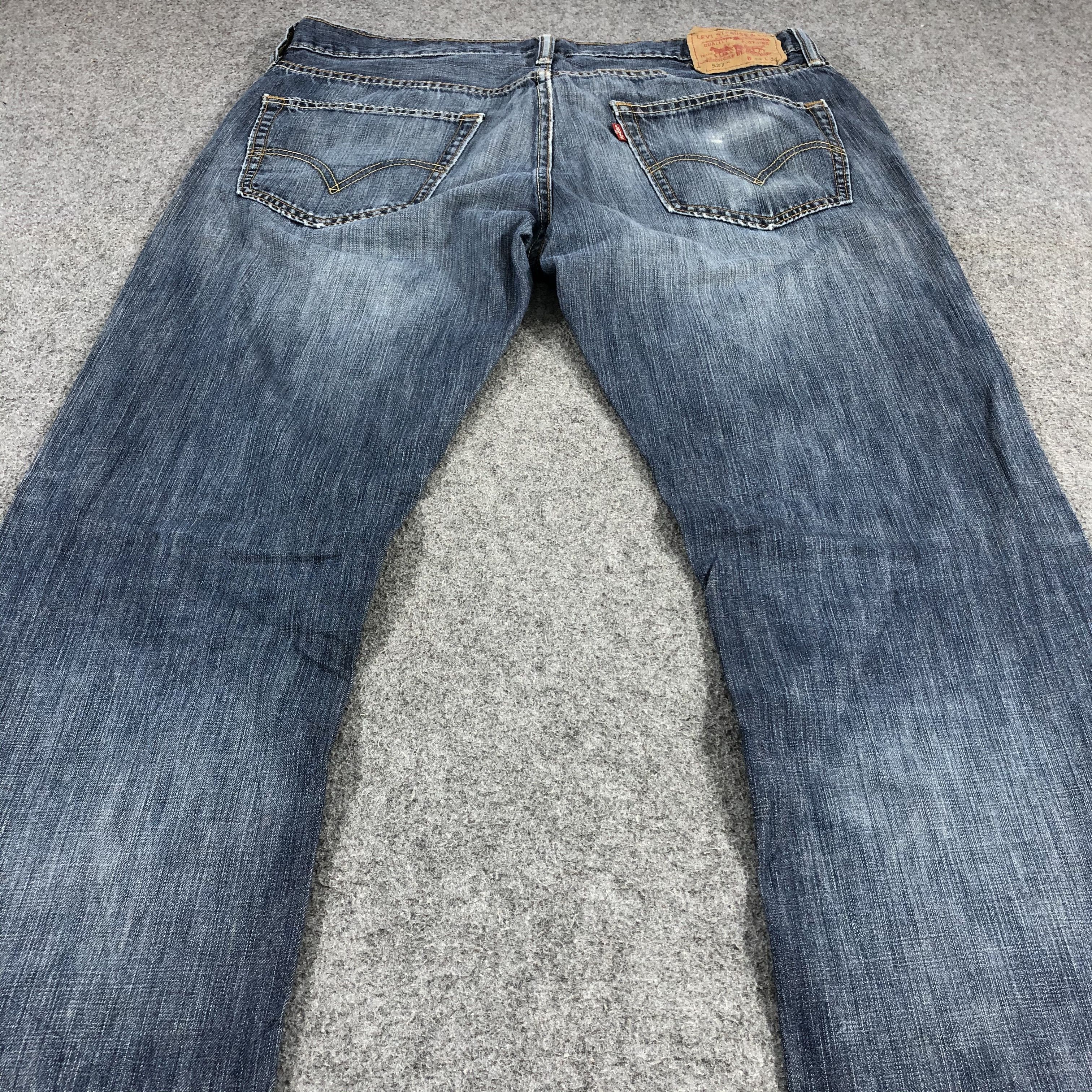 Levi's Vintage Distress Levis 527 Flare Jeans-JM1148 Size US 36 / EU 52 - 4 Thumbnail