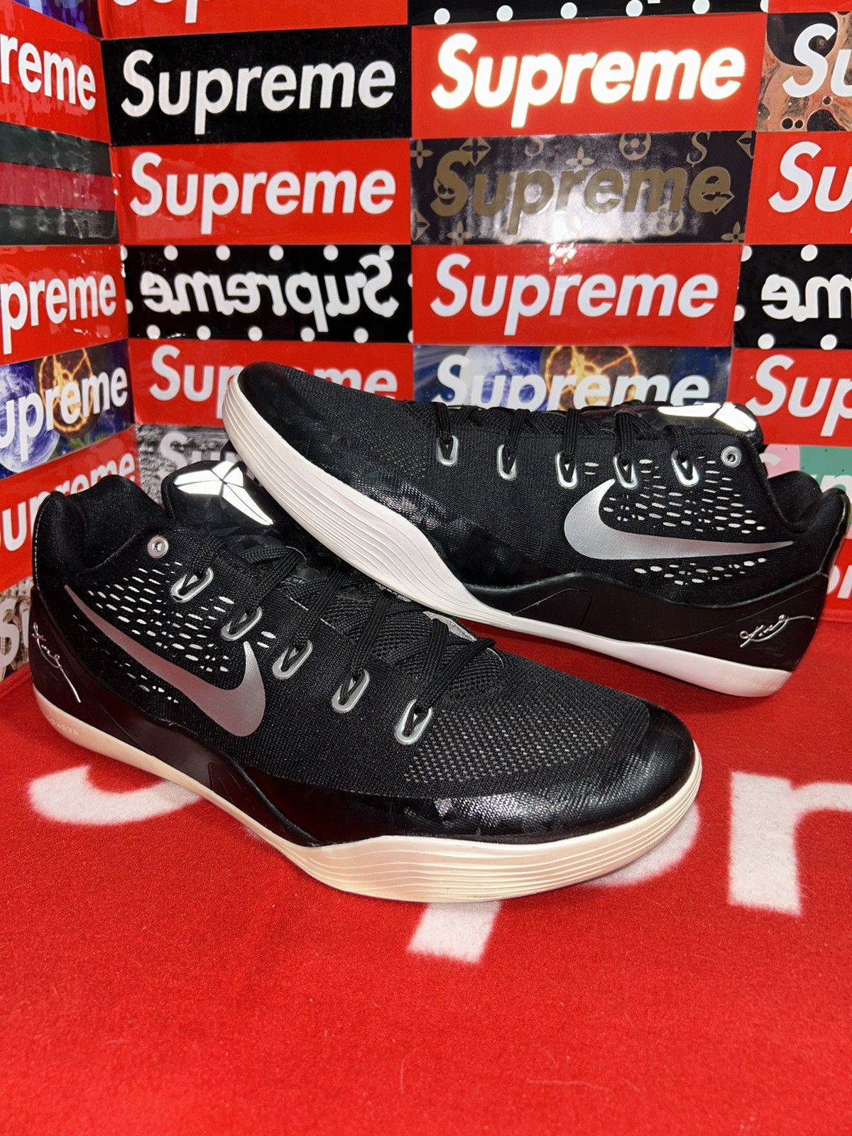 Nike Nike Kobe 9 EM TB ‘Black Metallic Silver’ 685776-002 size 14 Size US 14 / EU 47 - 1 Thumbnail